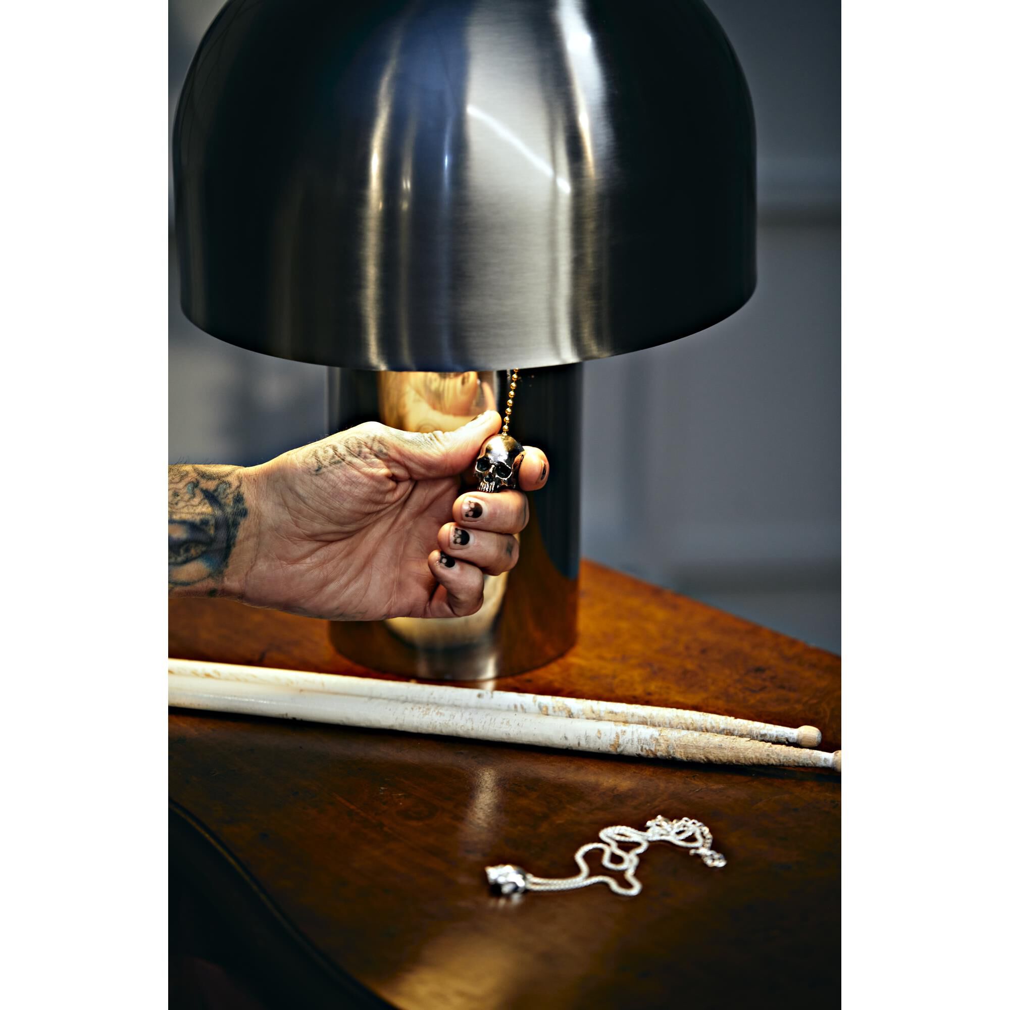 Travis Barker Skull Table Lamp by Buster and Punch