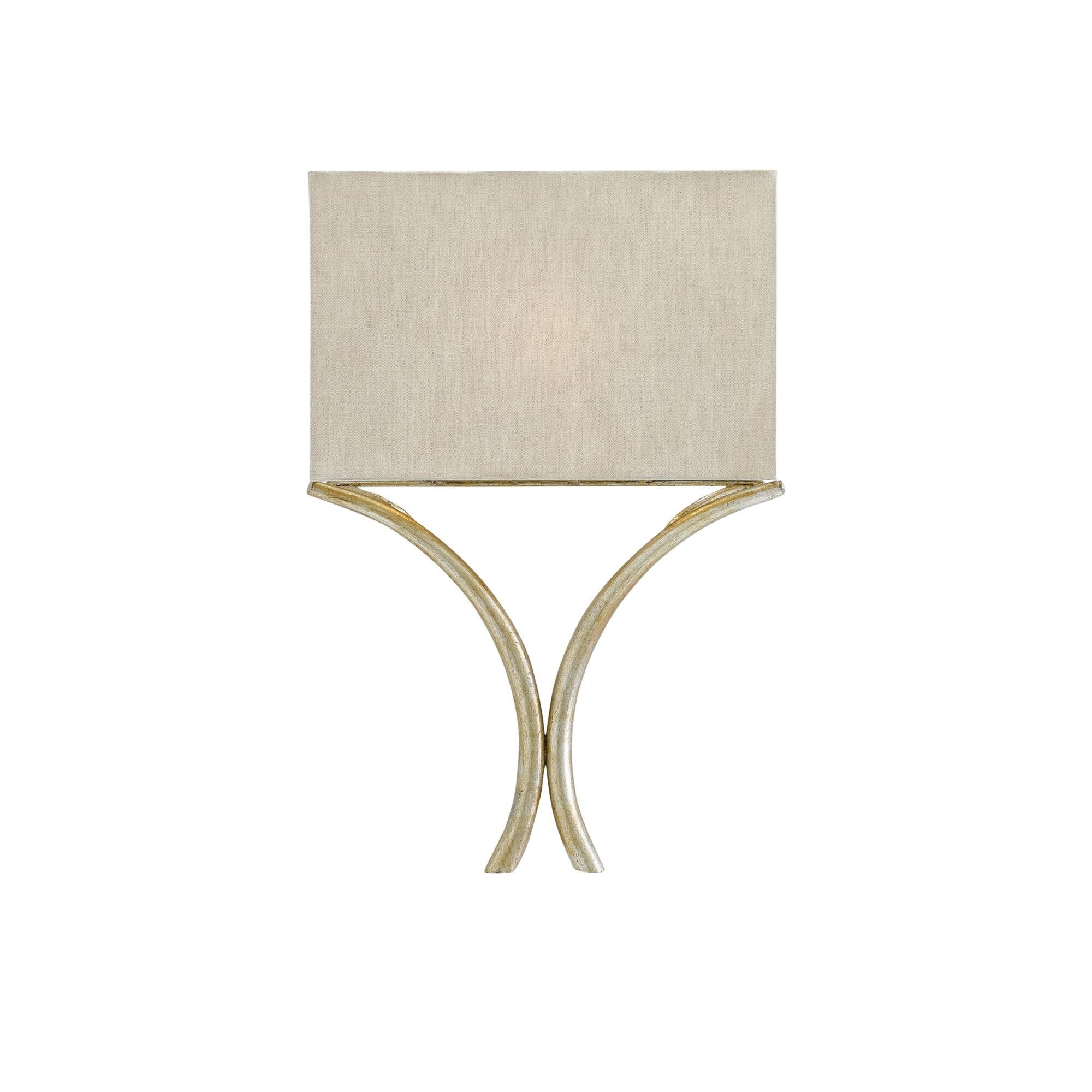 Shown in Silver Leaf finish and Included shade