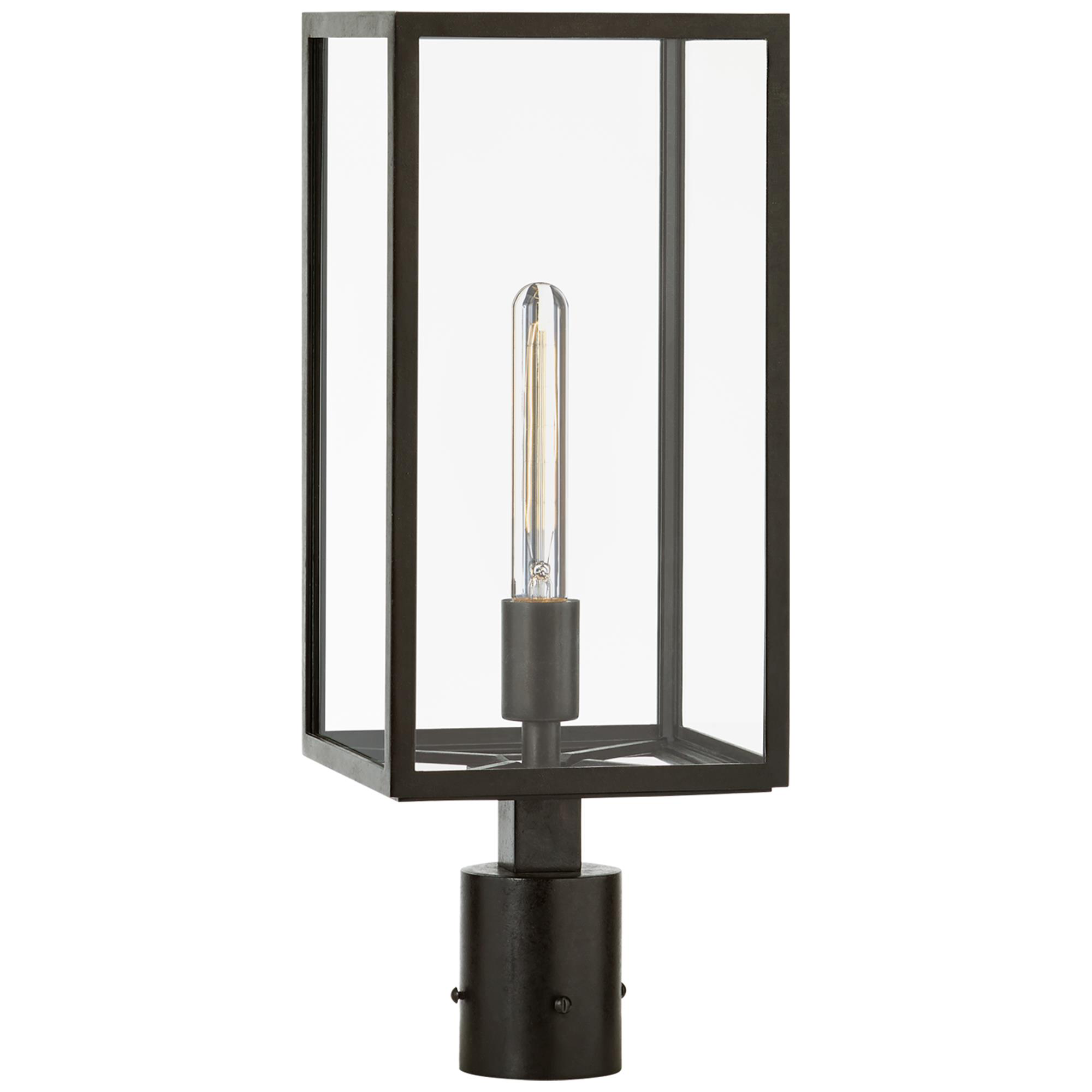 Shown in Aged Iron finish and Clear glass and Clear Glass shade