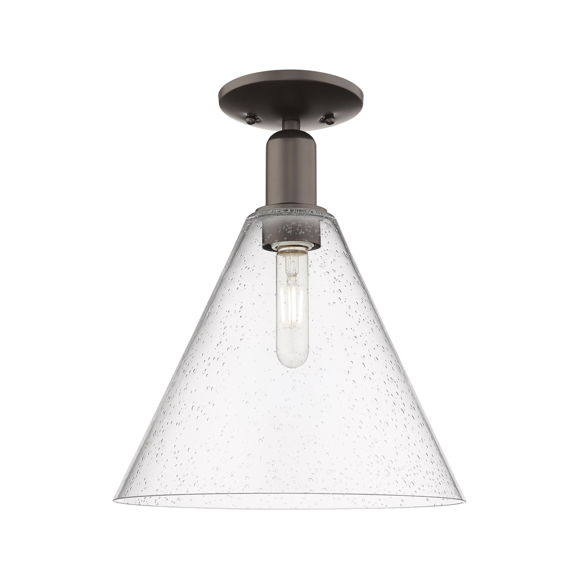 Bruno Marashlian Berkshire Glass 12 Inch Semi Flush Mount by Innovations Lighting