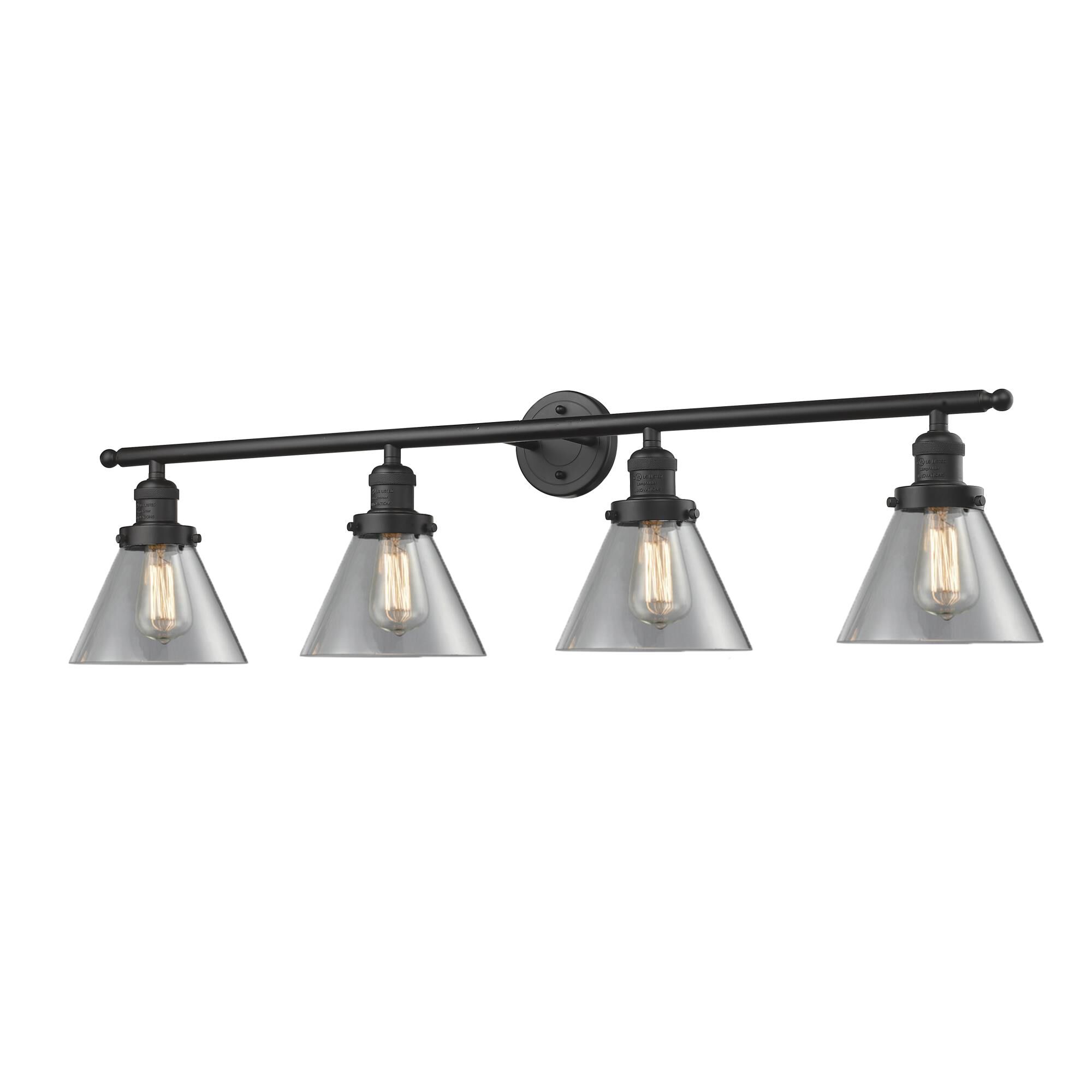 Bruno Marashlian Large Cone 43 Inch 4 Light Bath Vanity Light by Innovations Lighting