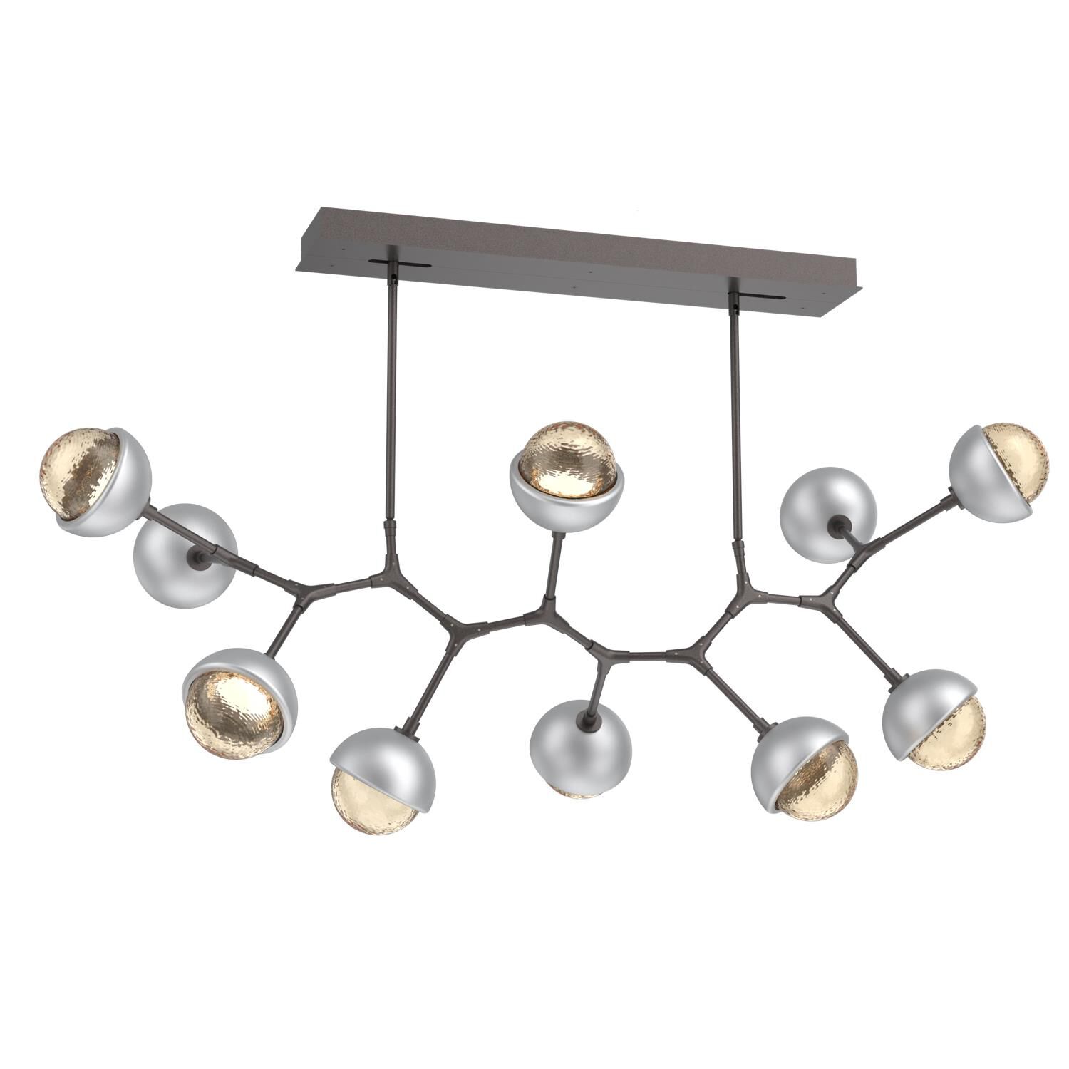 Levi Wilson Cabochon 56 Inch Linear Suspension Light by Hammerton Studio