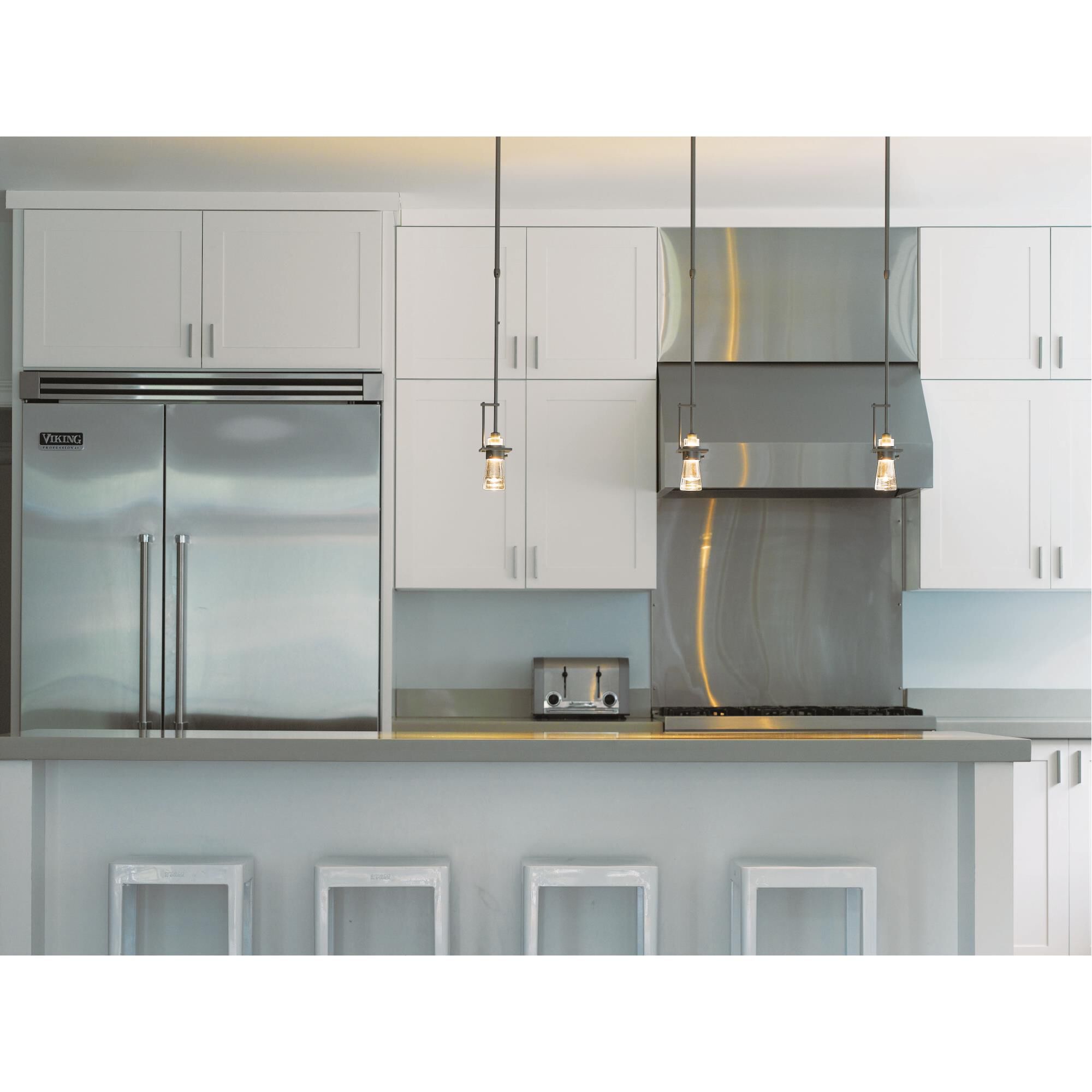 Shown in Dark Smoke finish and Clear glass