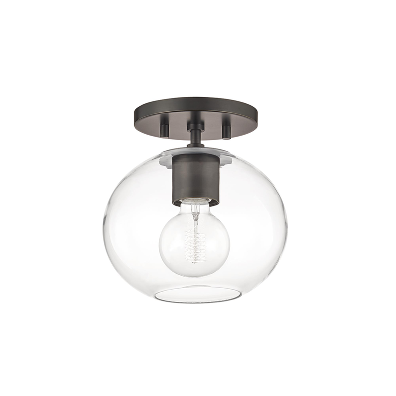 Margot 8 Inch Semi Flush Mount by Mitzi