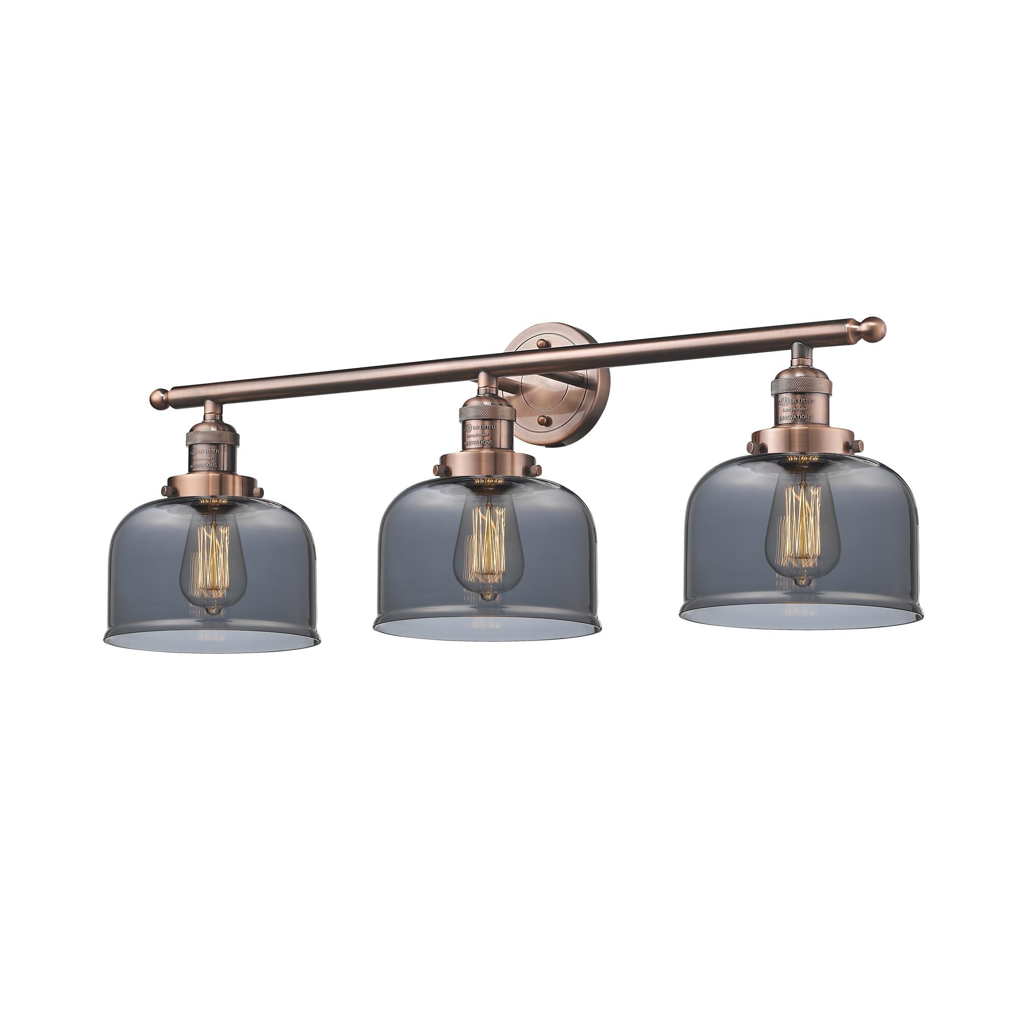 Bruno Marashlian Large Bell 32 Inch 3 Light Bath Vanity Light by Innovations Lighting