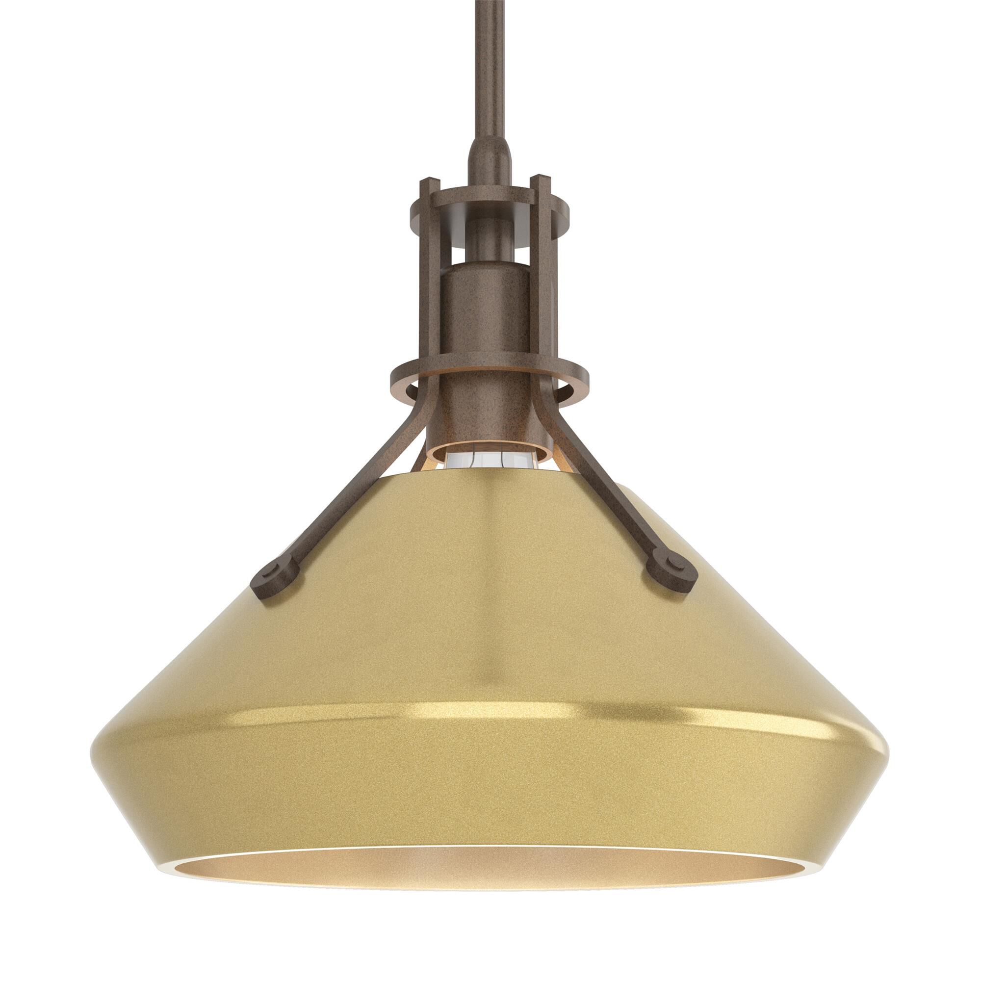 Shown in Bronze finish and Modern Brass  accent