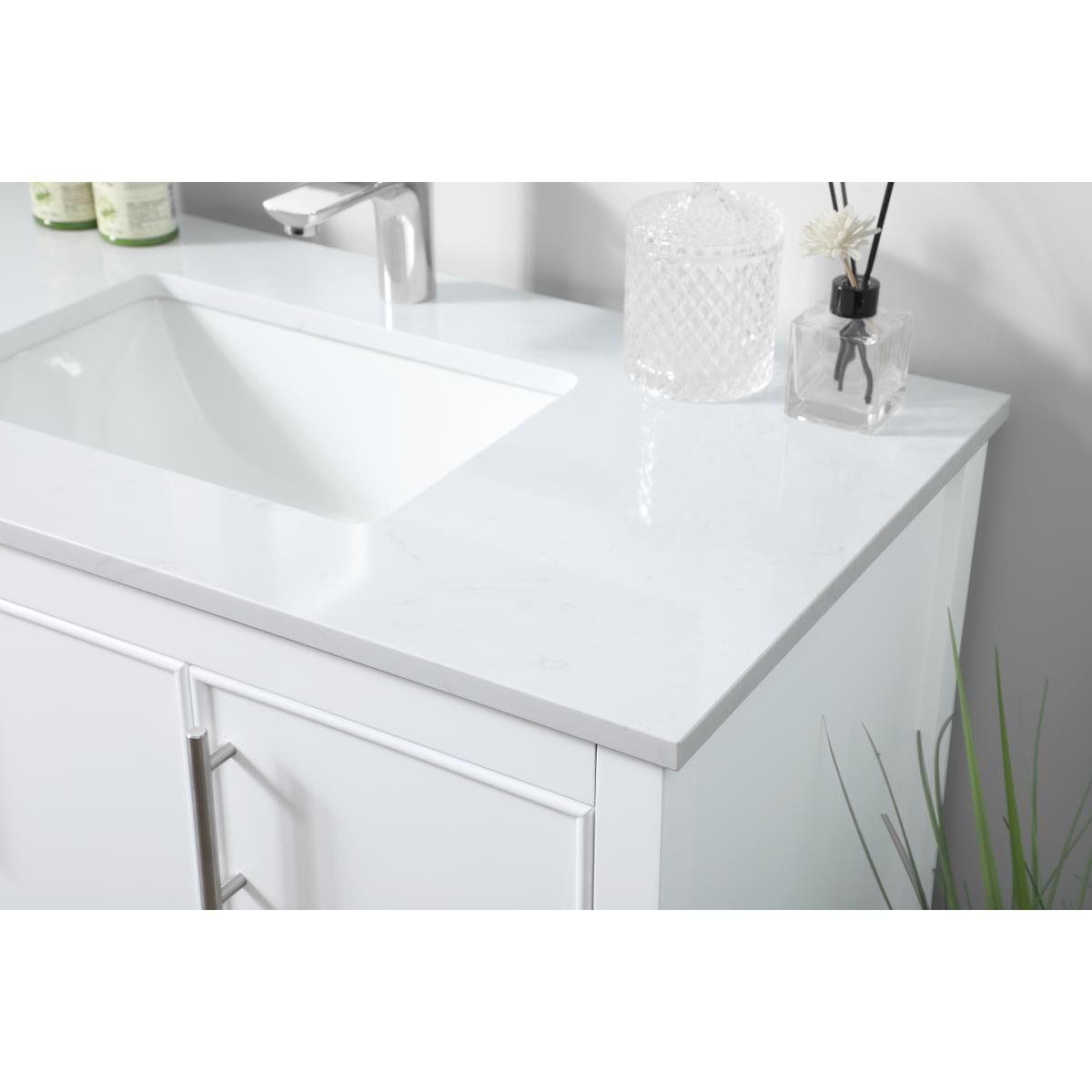 Shown in White finish