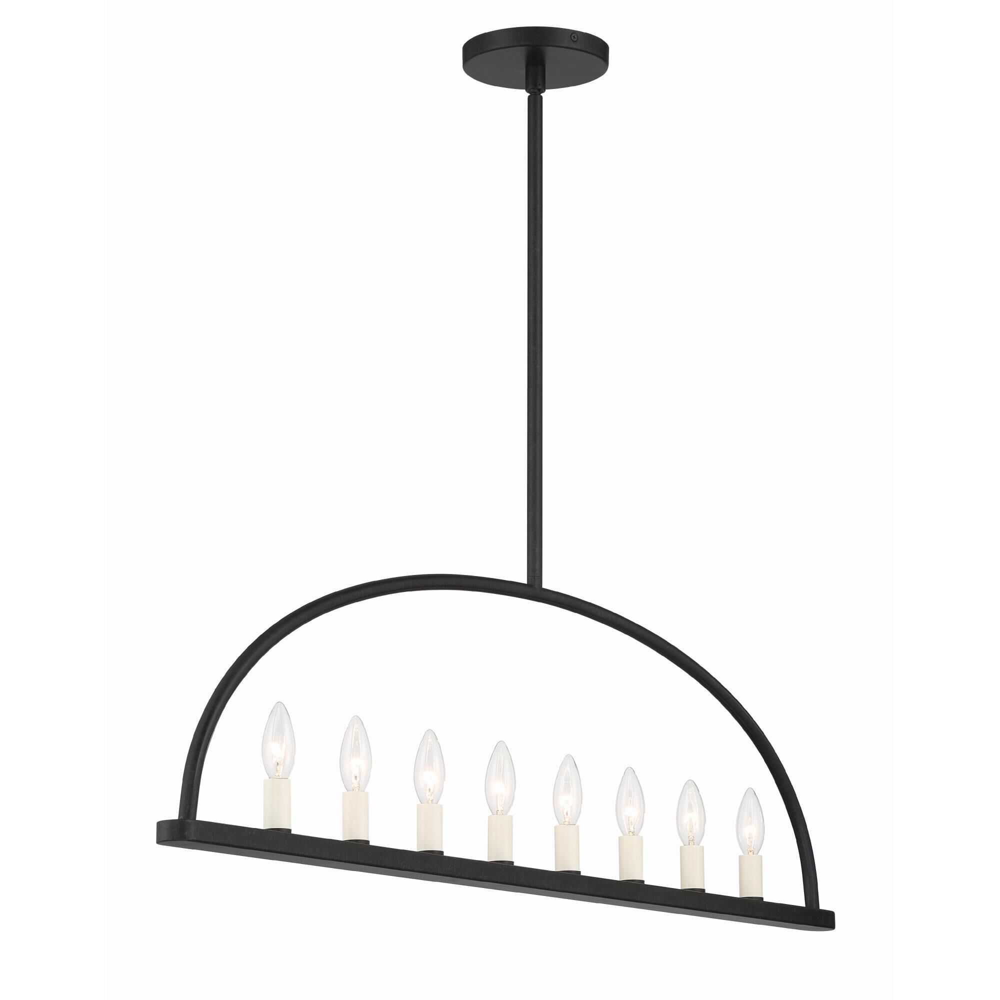 Abbott 42 Inch 8 Light Linear Suspension Light by Crystorama