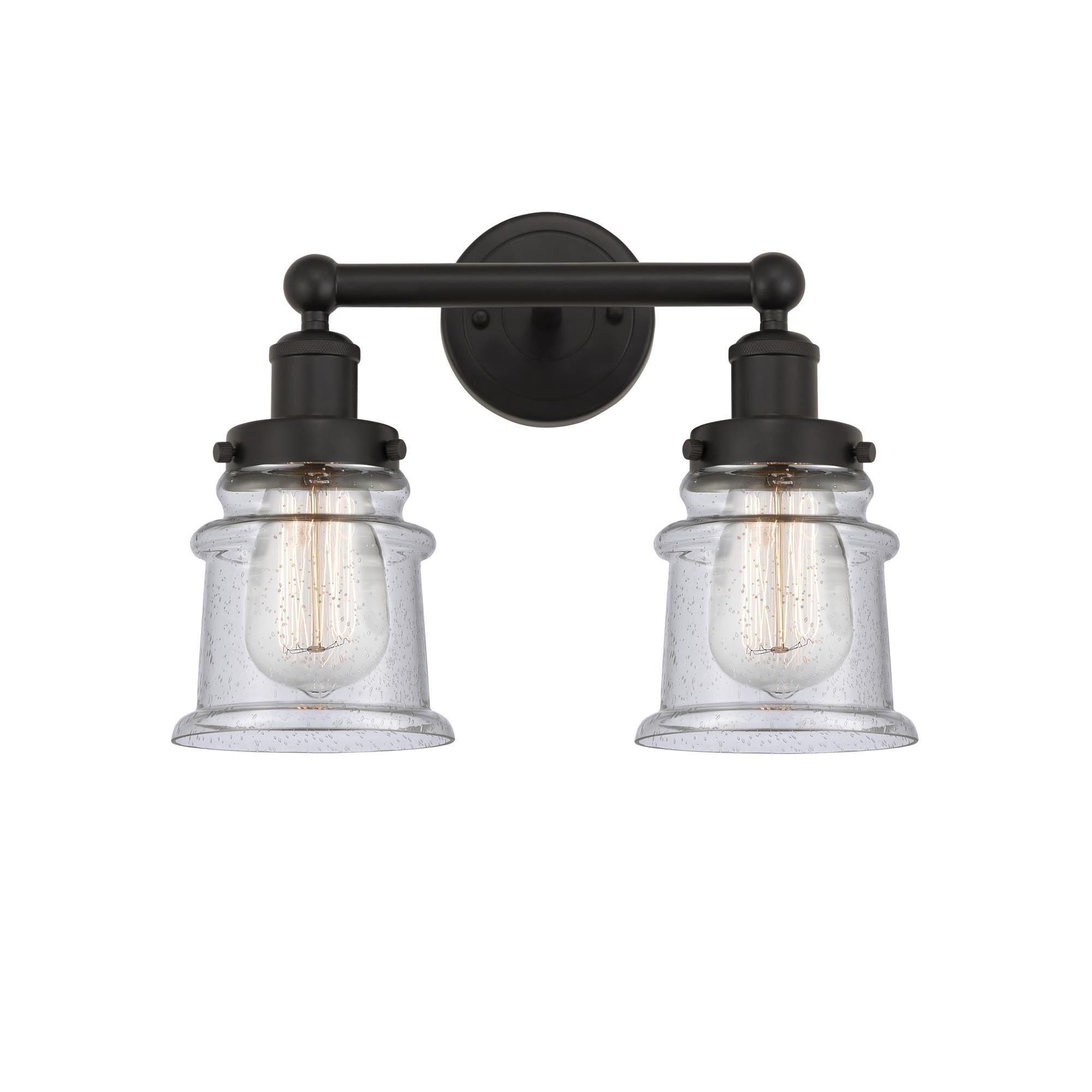 Shown in Oil Rubbed Bronze, Seedy finish and Seedy glass and Seedy Glass shade