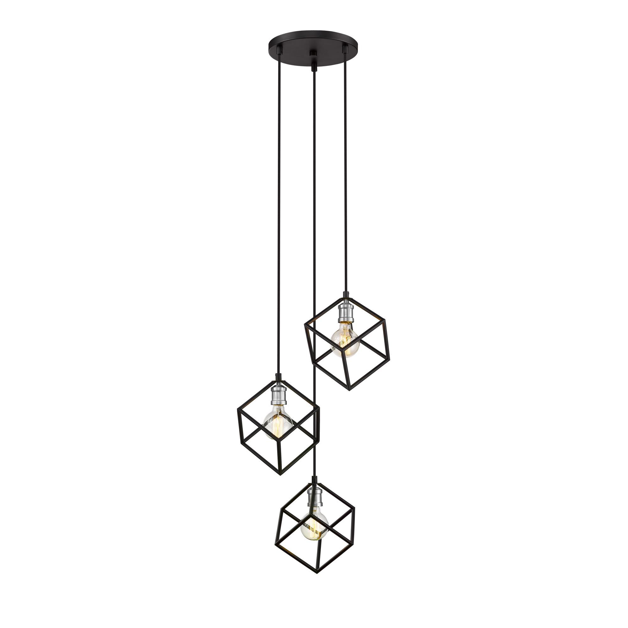 Vertical 18 Inch 3 Light Mini Chandelier by Z-Lite