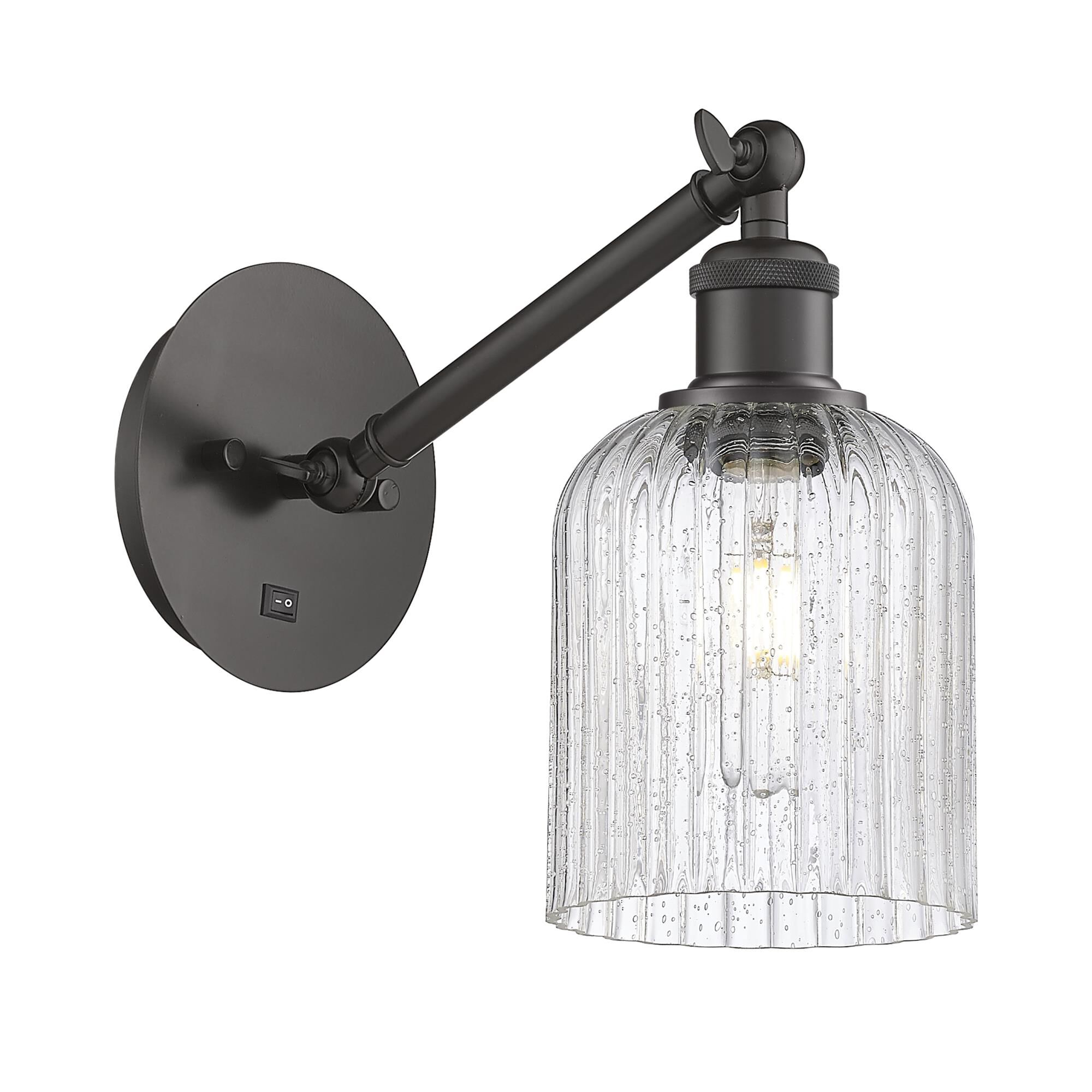 Shown in Oil Rubbed Bronze finish and Seedy shade