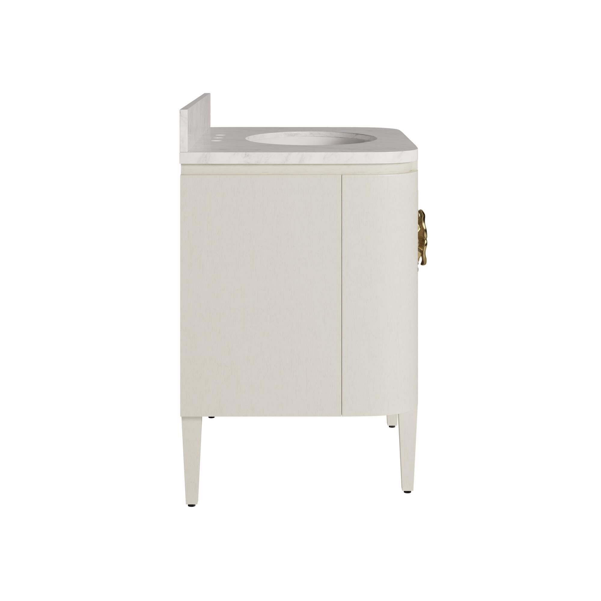Shown in Natural, White and Polished Brass finish