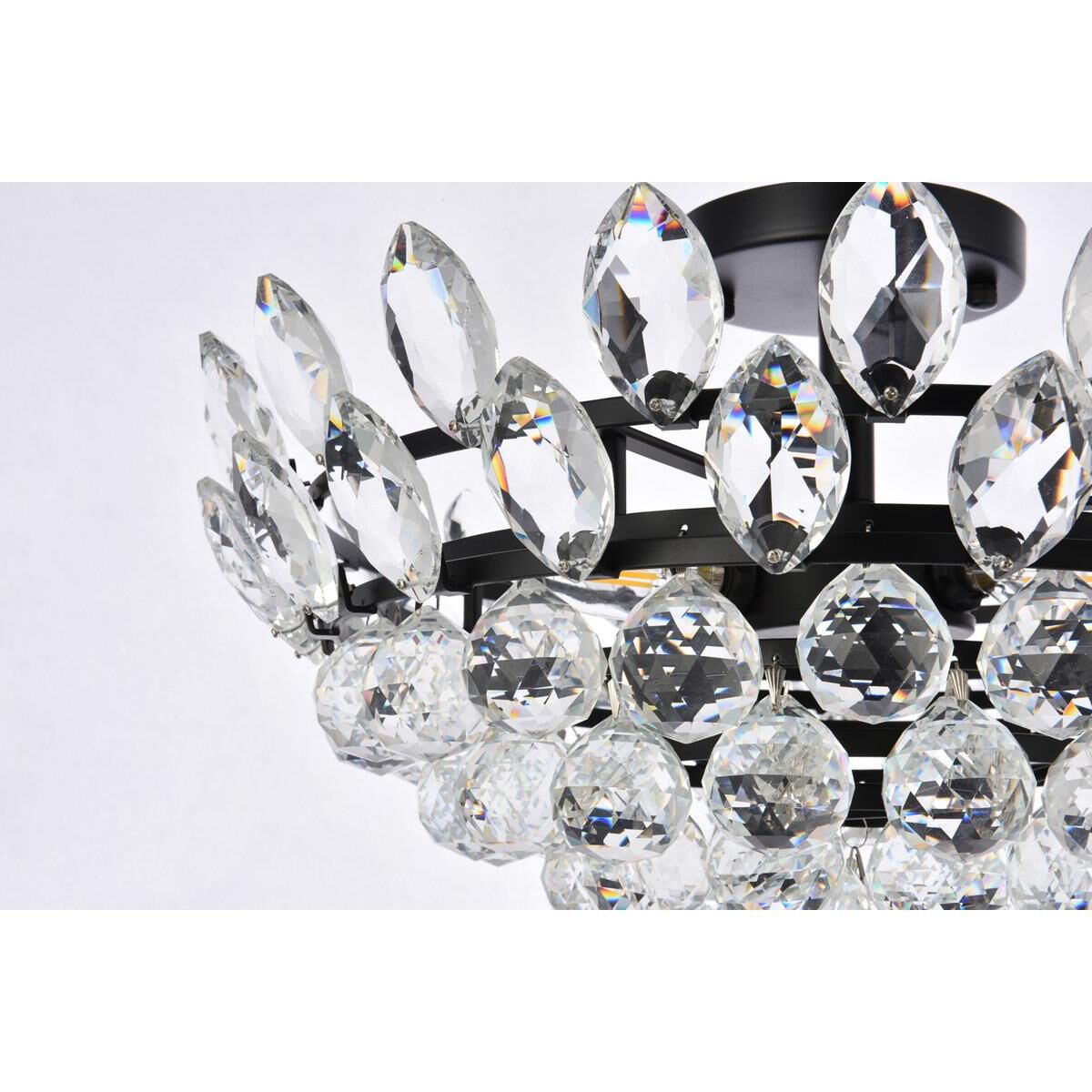 Shown in Black finish and Royal Cut Clear crystal