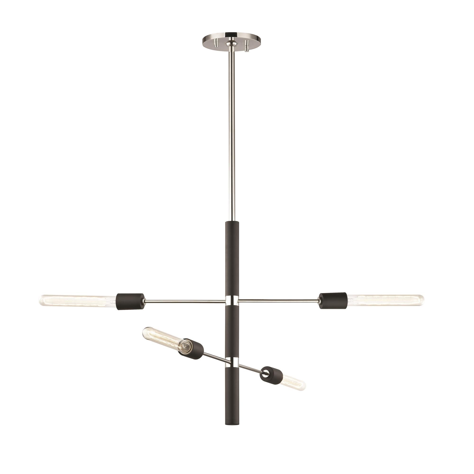 Shown in Polished Nickel finish and Black accent