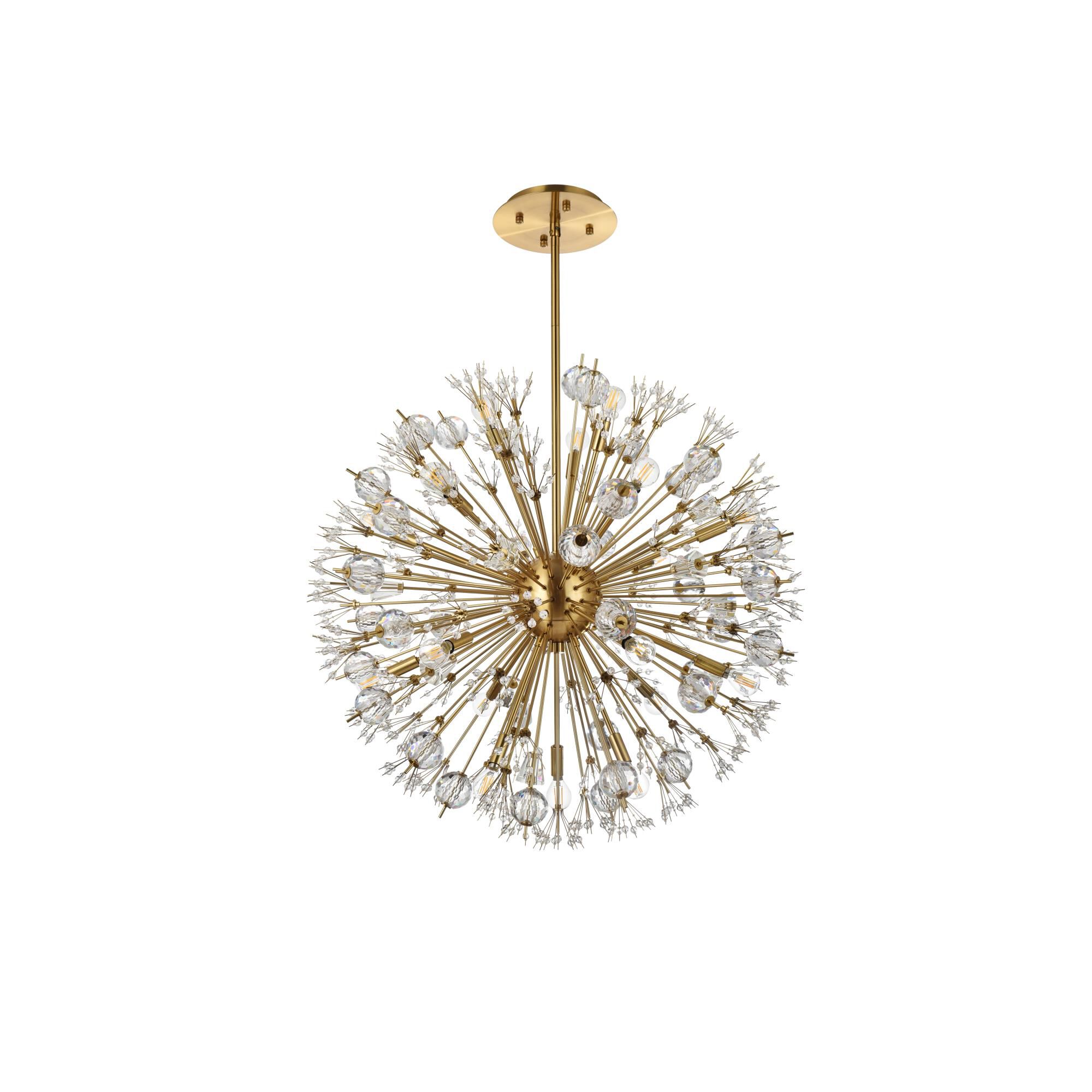 Shown in Gold finish and Clear Royal Cut crystal