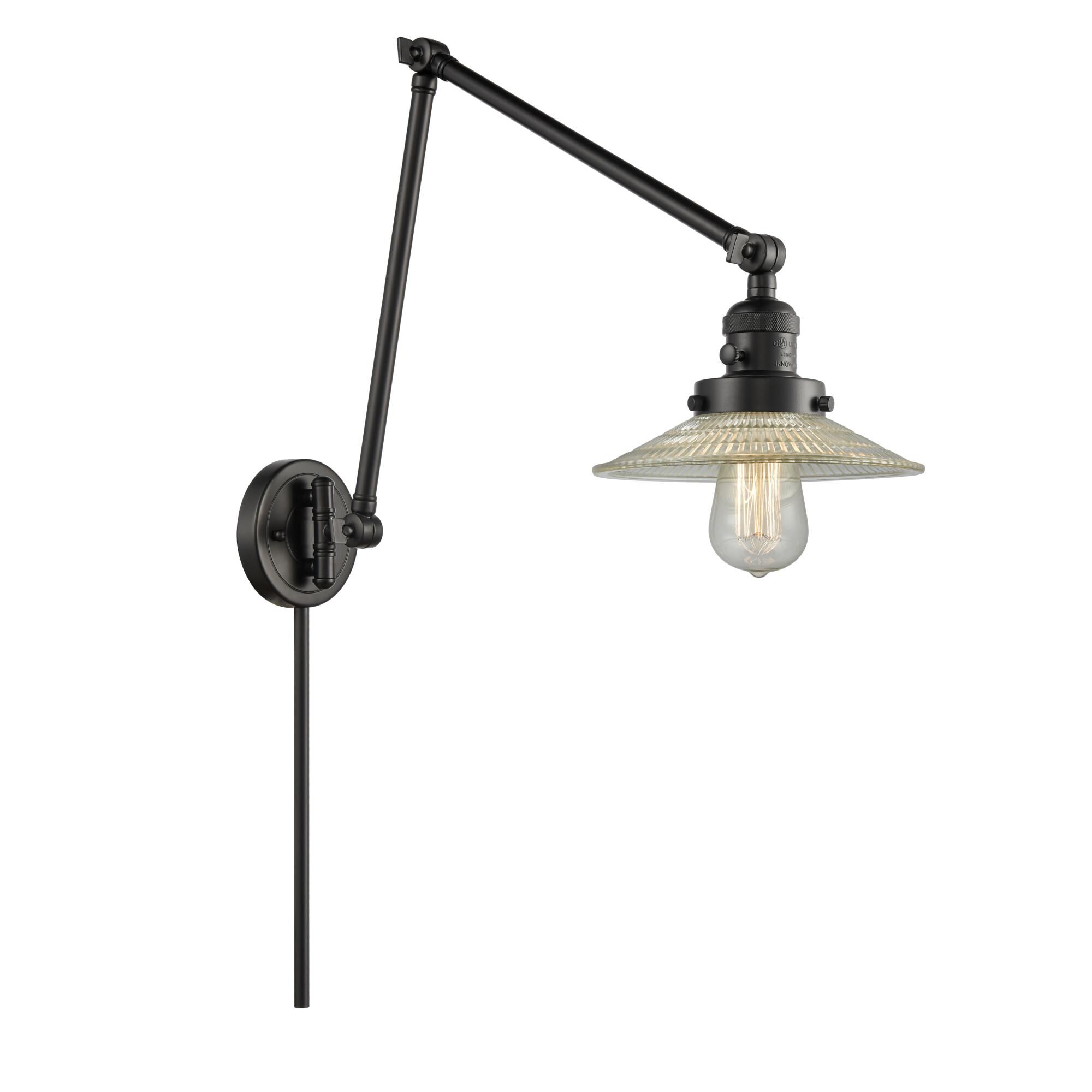 Bruno Marashlian Halophane Wall Swing Lamp by Innovations Lighting