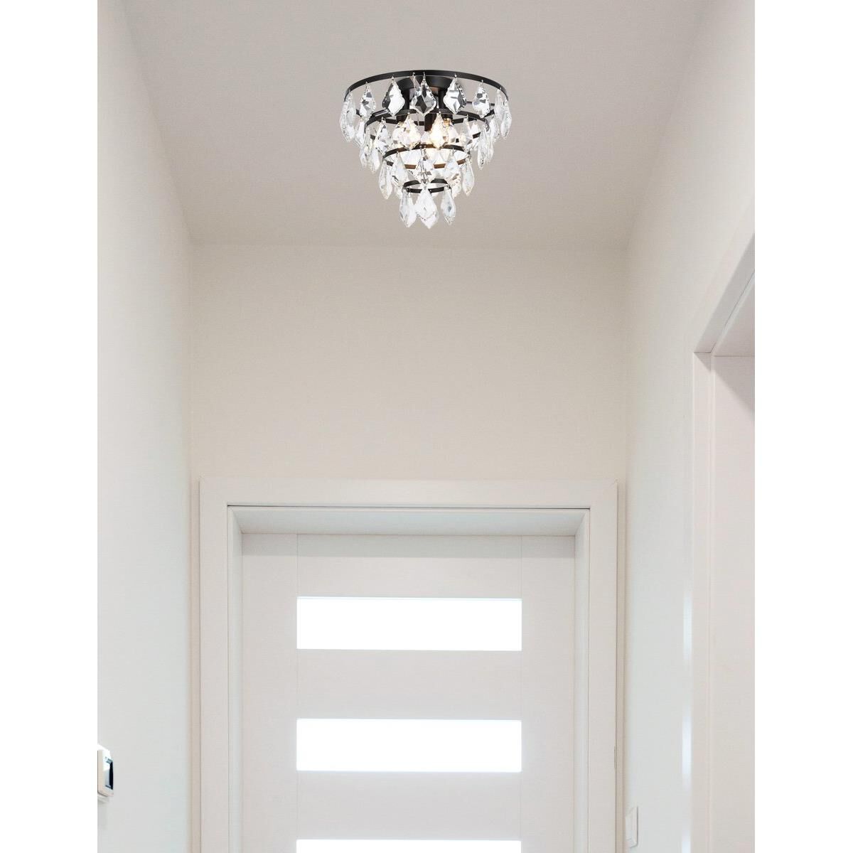 Ella 12 Inch 3 Light Flush Mount by Elegant Lighting