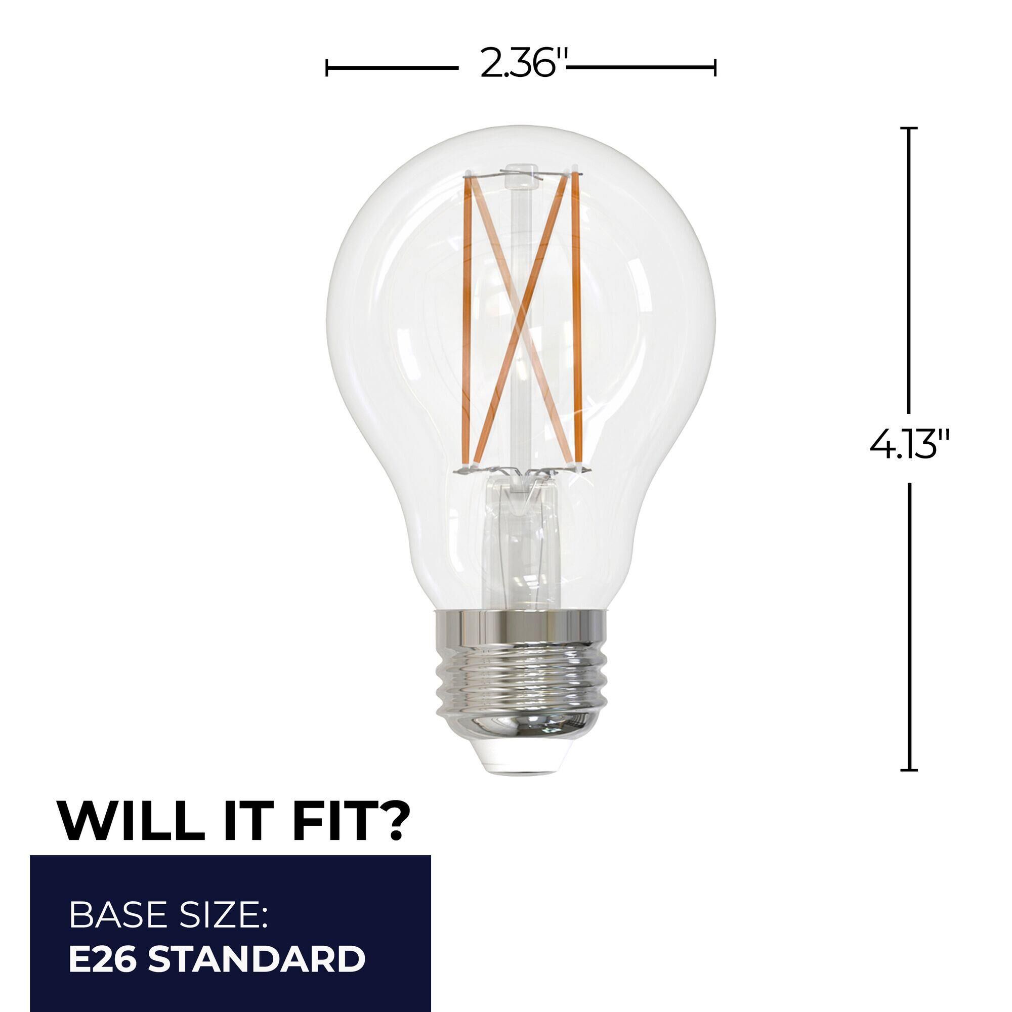 Medium Base E26 A19 3000LK LED Light Bulb by Bulbrite