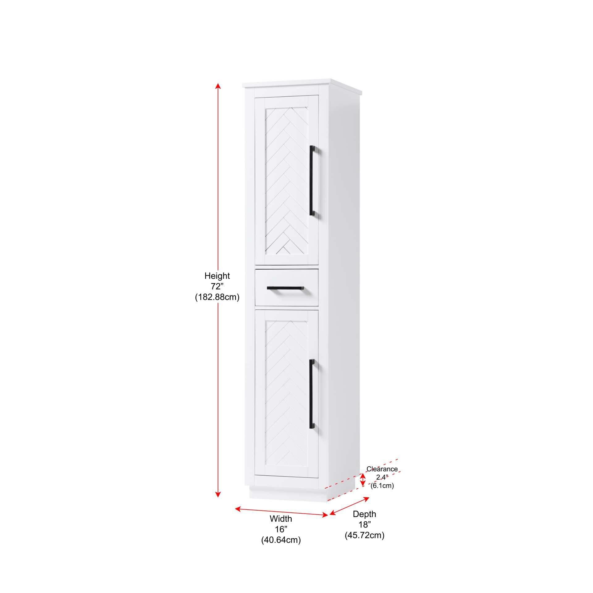 Shown in White finish