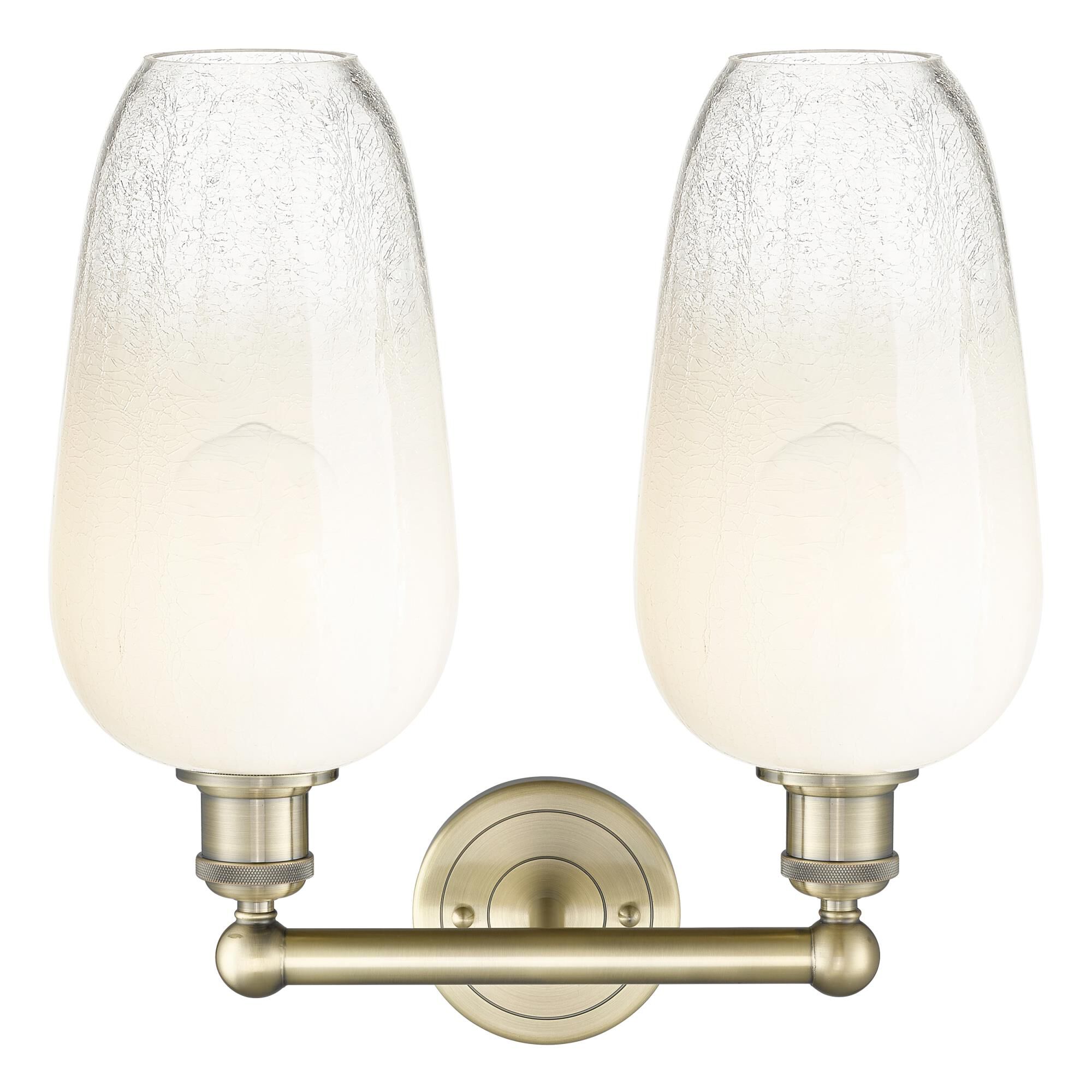 Shown in Antique Brass finish and Opal glass