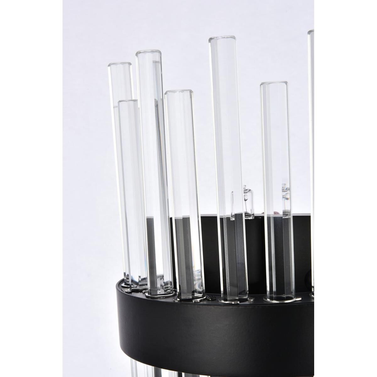 Shown in Black finish and Royal Cut crystal