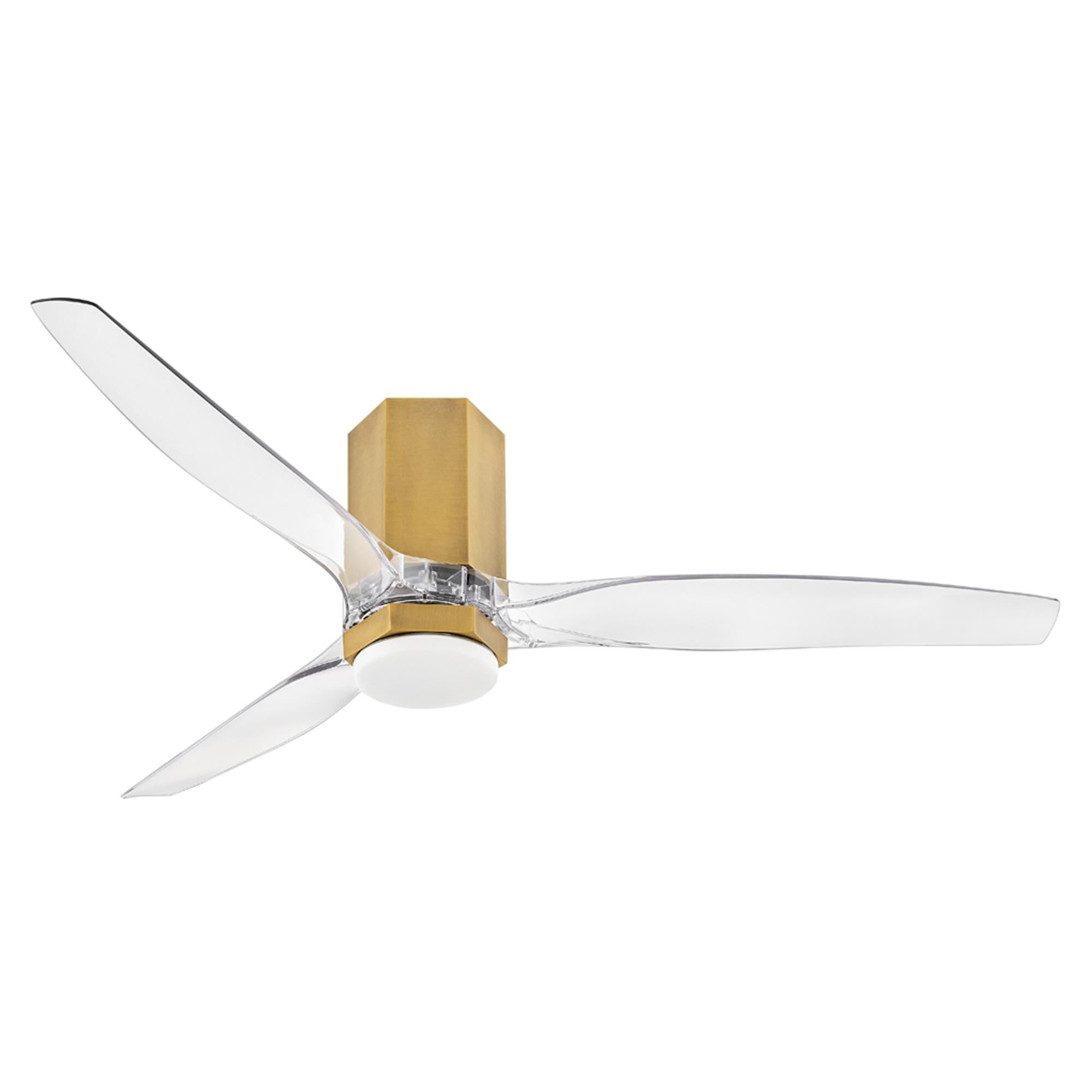 Facet 52 Inch Flush Mount Fan with Light Kit,