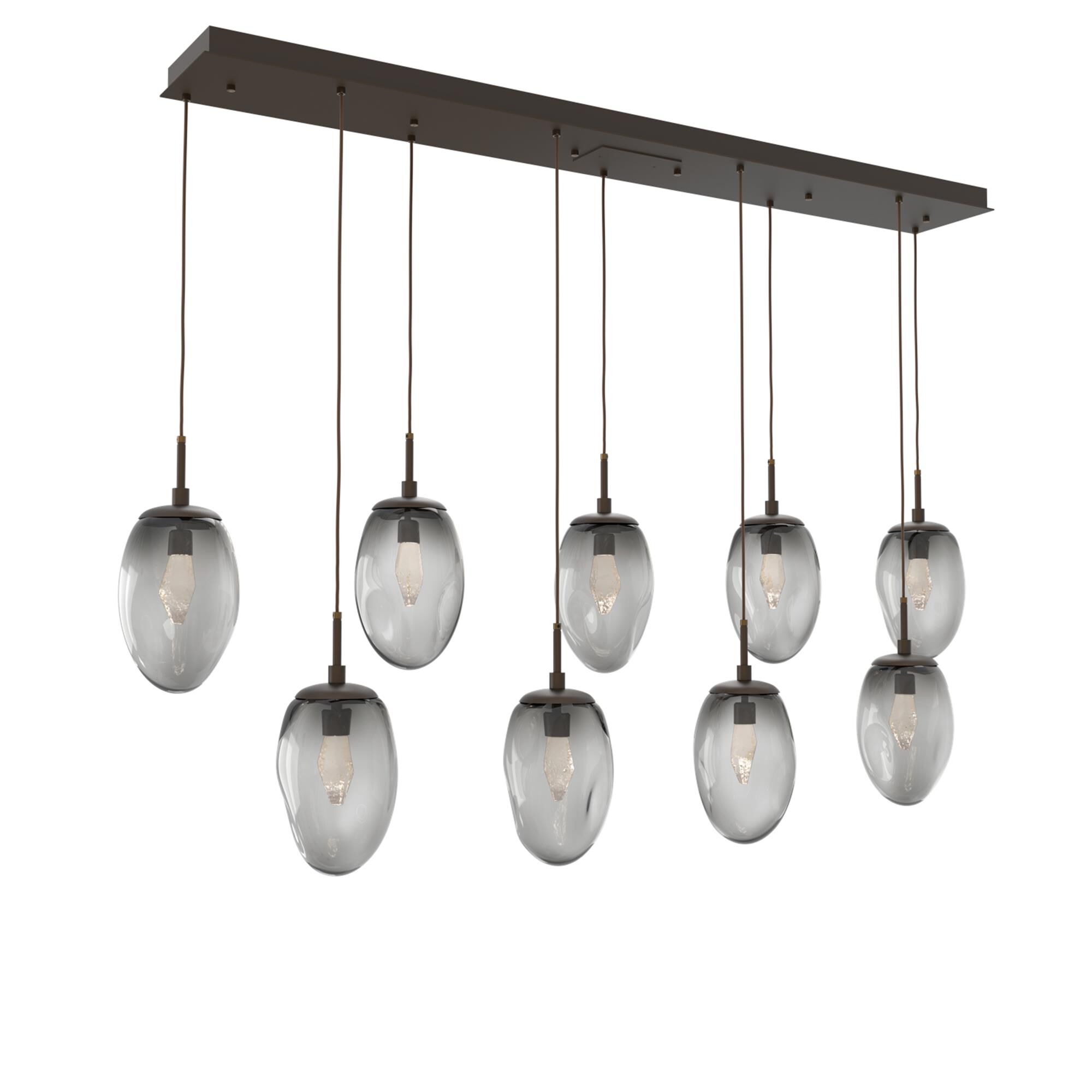 Shown in Flat Bronze finish and Geo Inner Smoke Outer glass