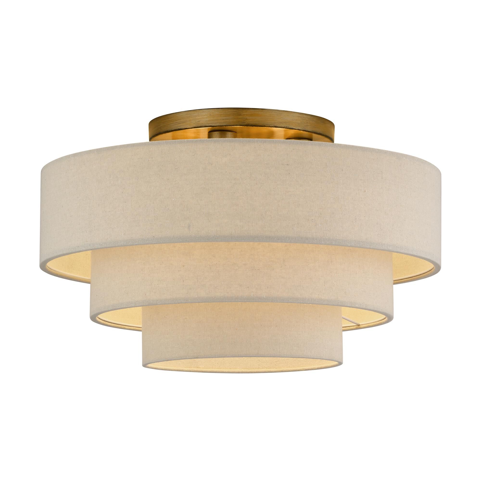 Bellingham 21 Inch Semi Flush Mount by Livex Lighting