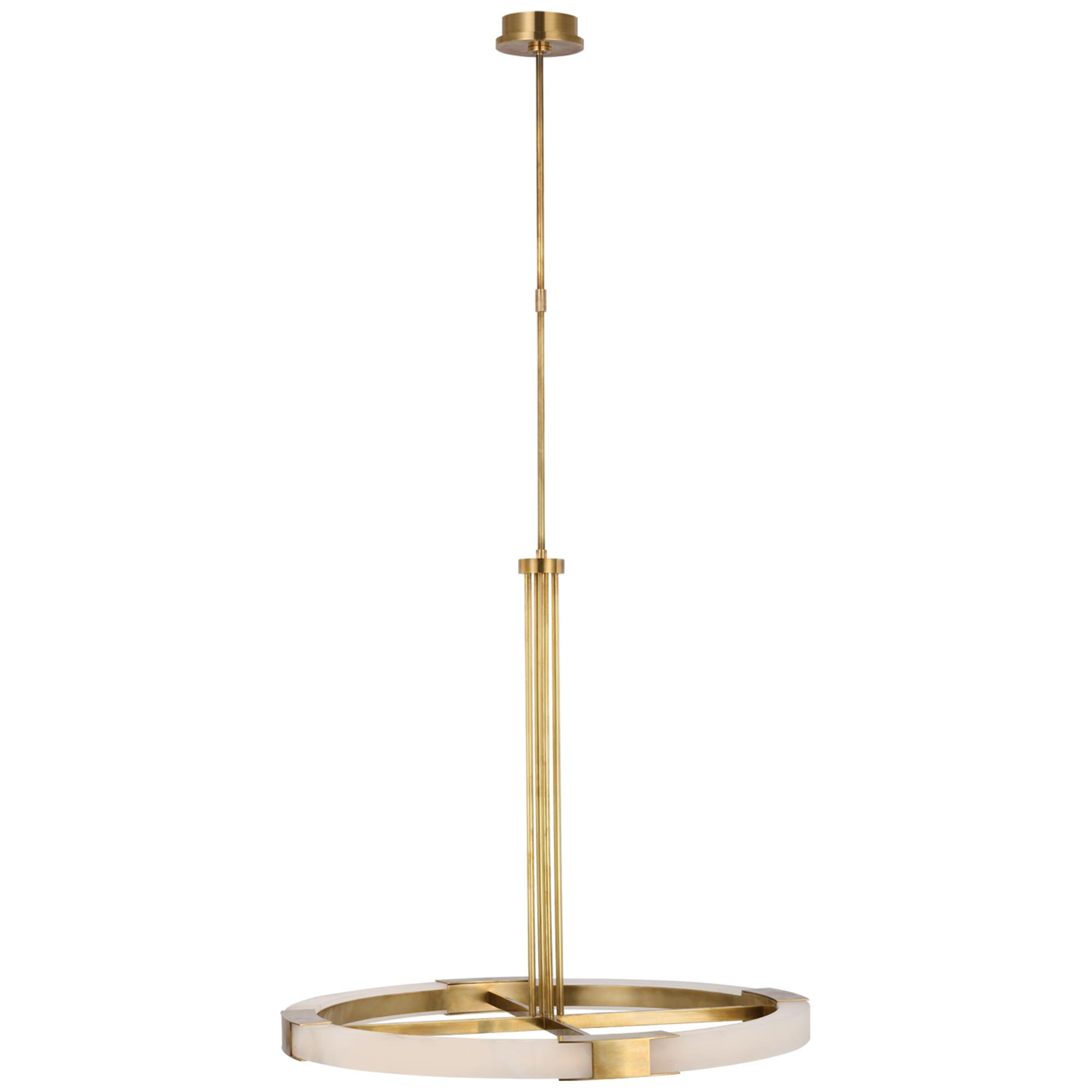 Shown in Antique-Burnished Brass and Alabaster finish