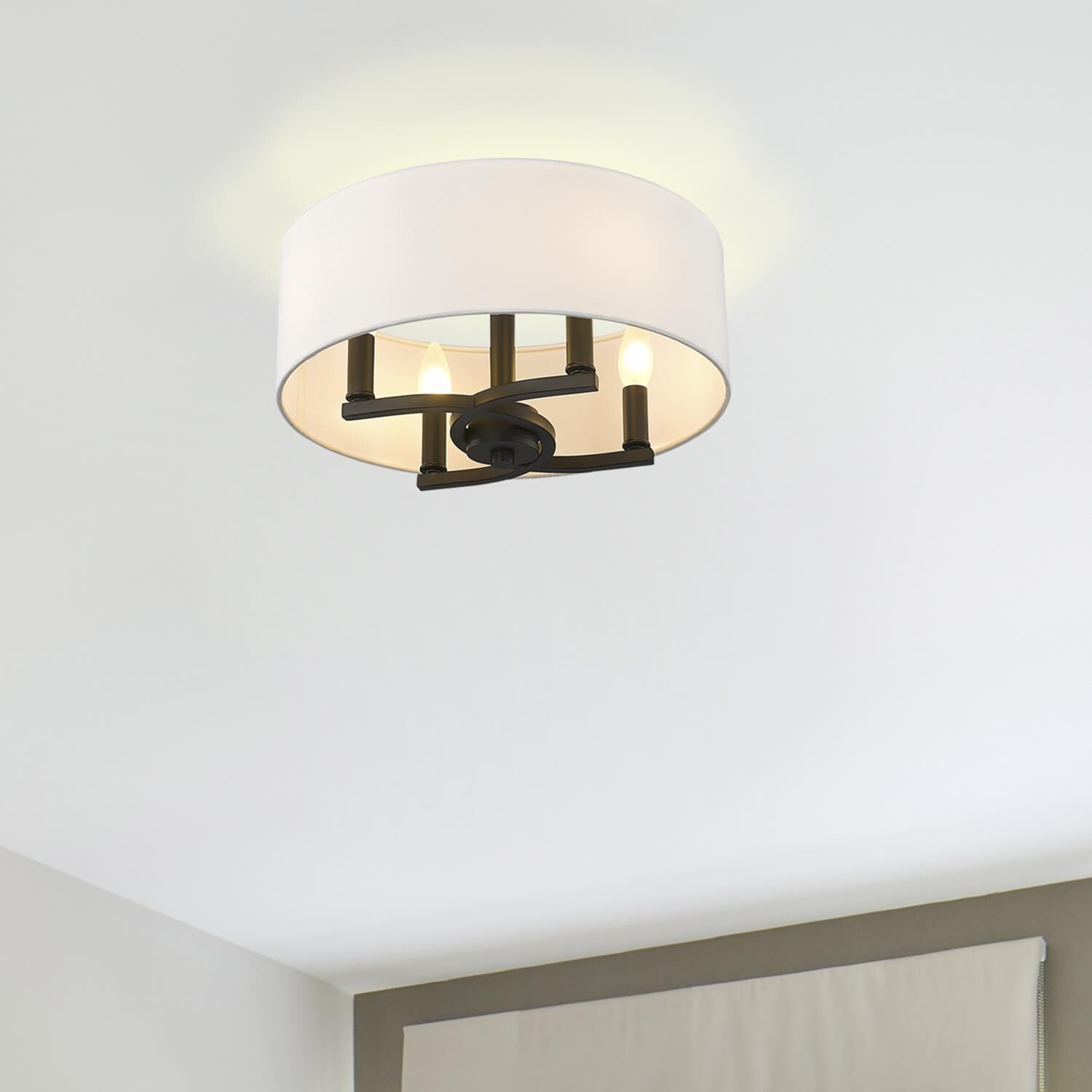 Eliana 16 Inch Semi Flush Mount by Golden Lighting