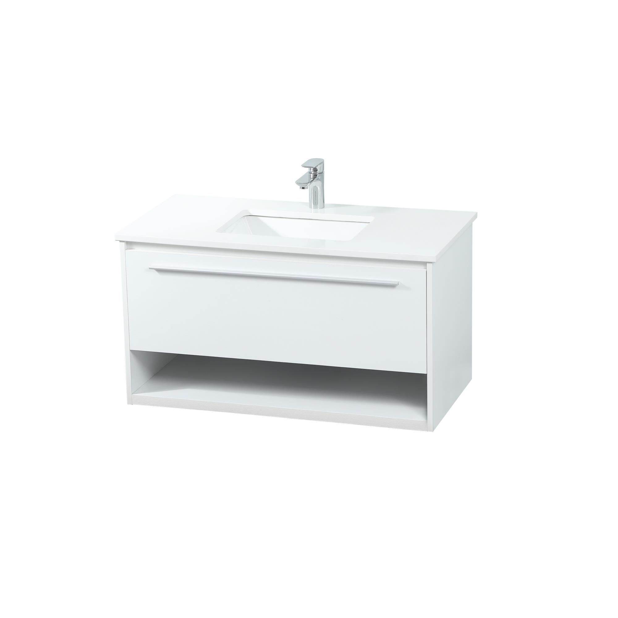 Shown in White finish