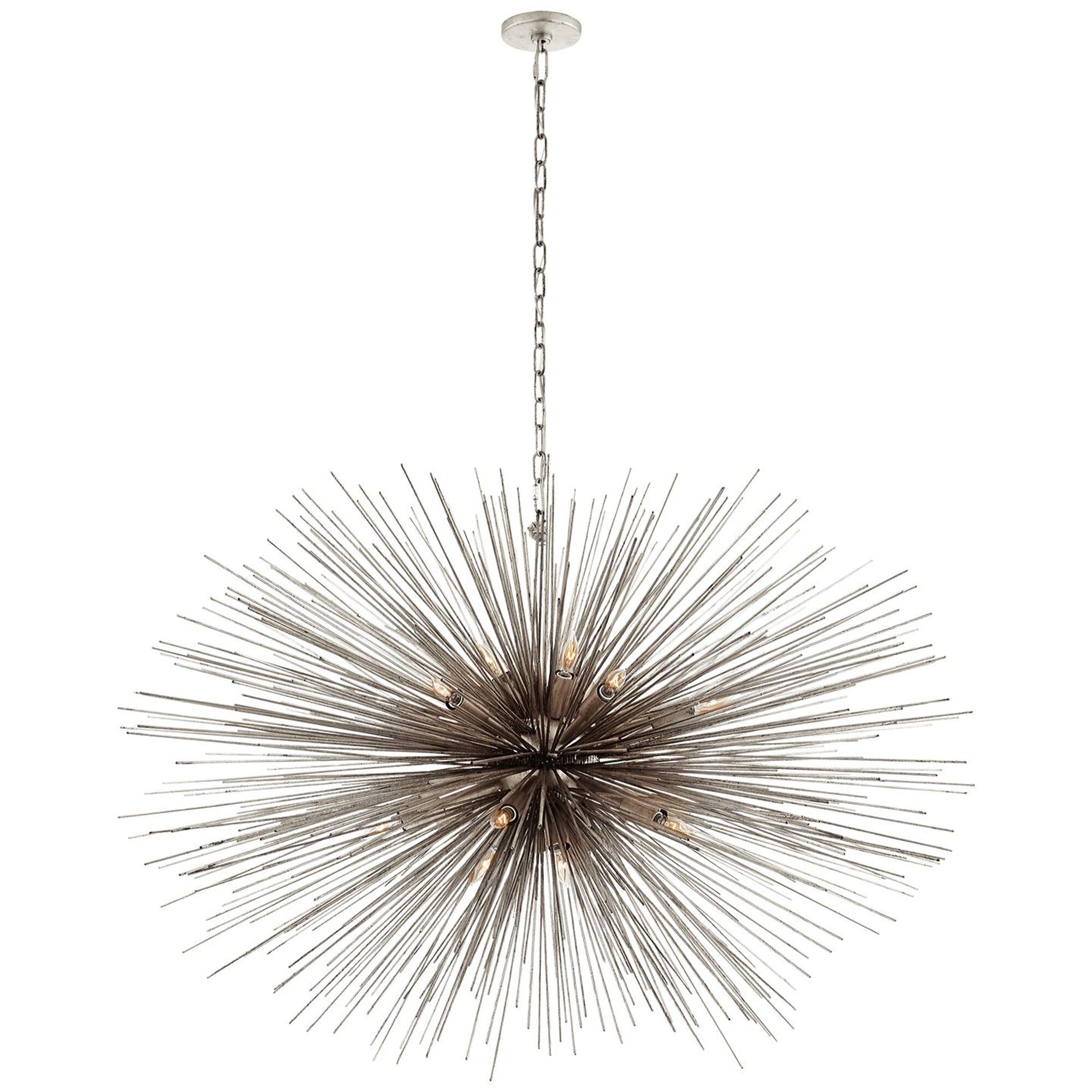 Shown in Burnished Silver Leaf finish 