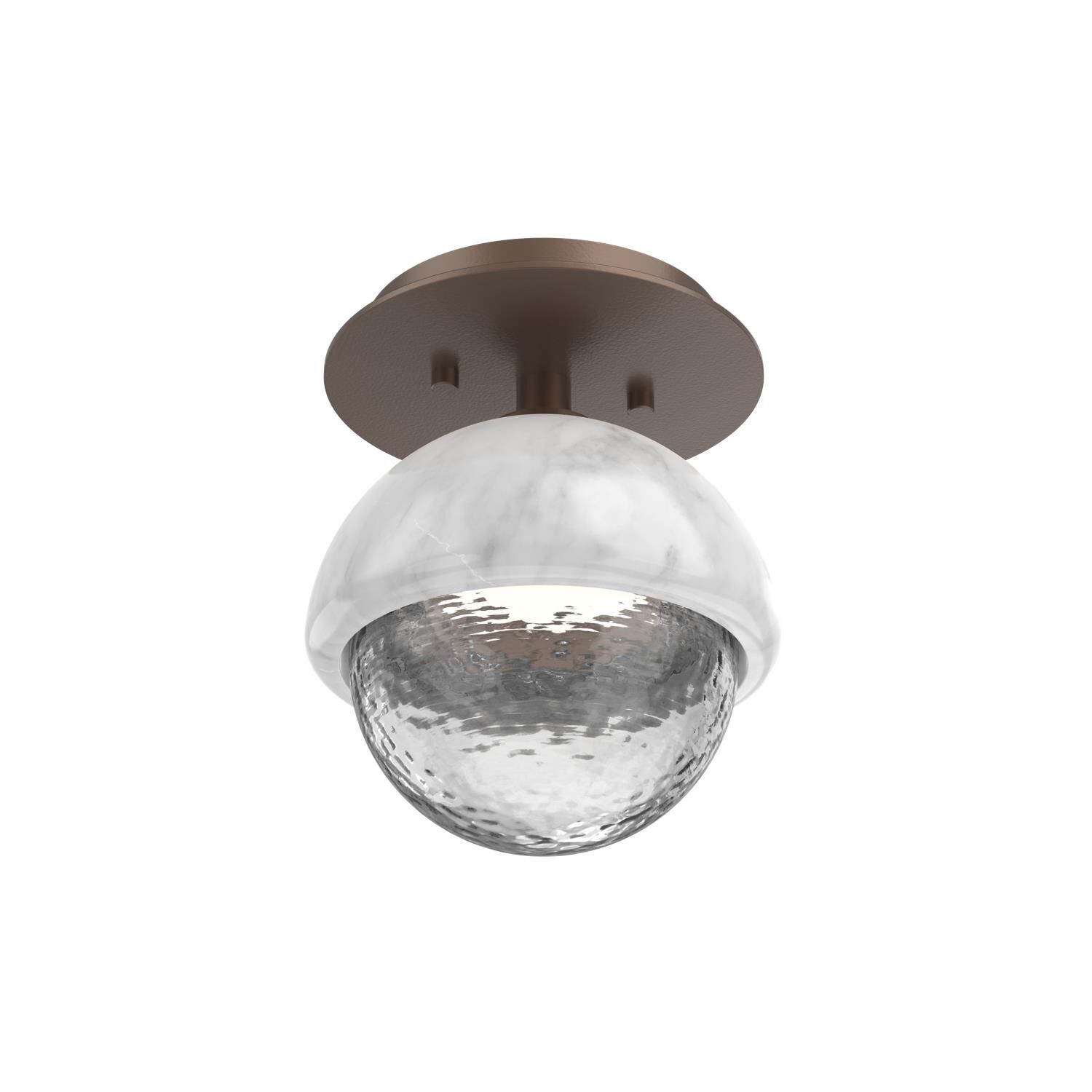 Levi Wilson Cabochon 6 Inch Flush Mount by Hammerton Studio