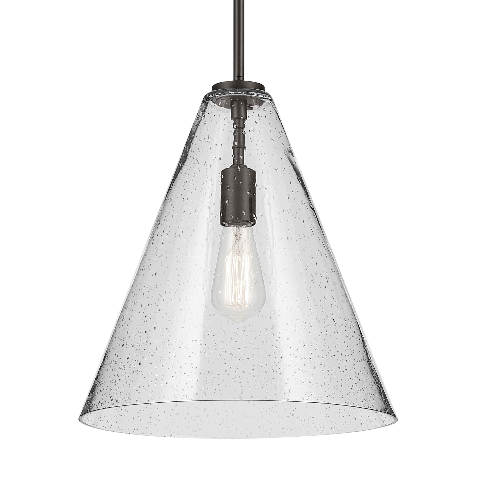 Shown in Olde Bronze finish and Clear glass