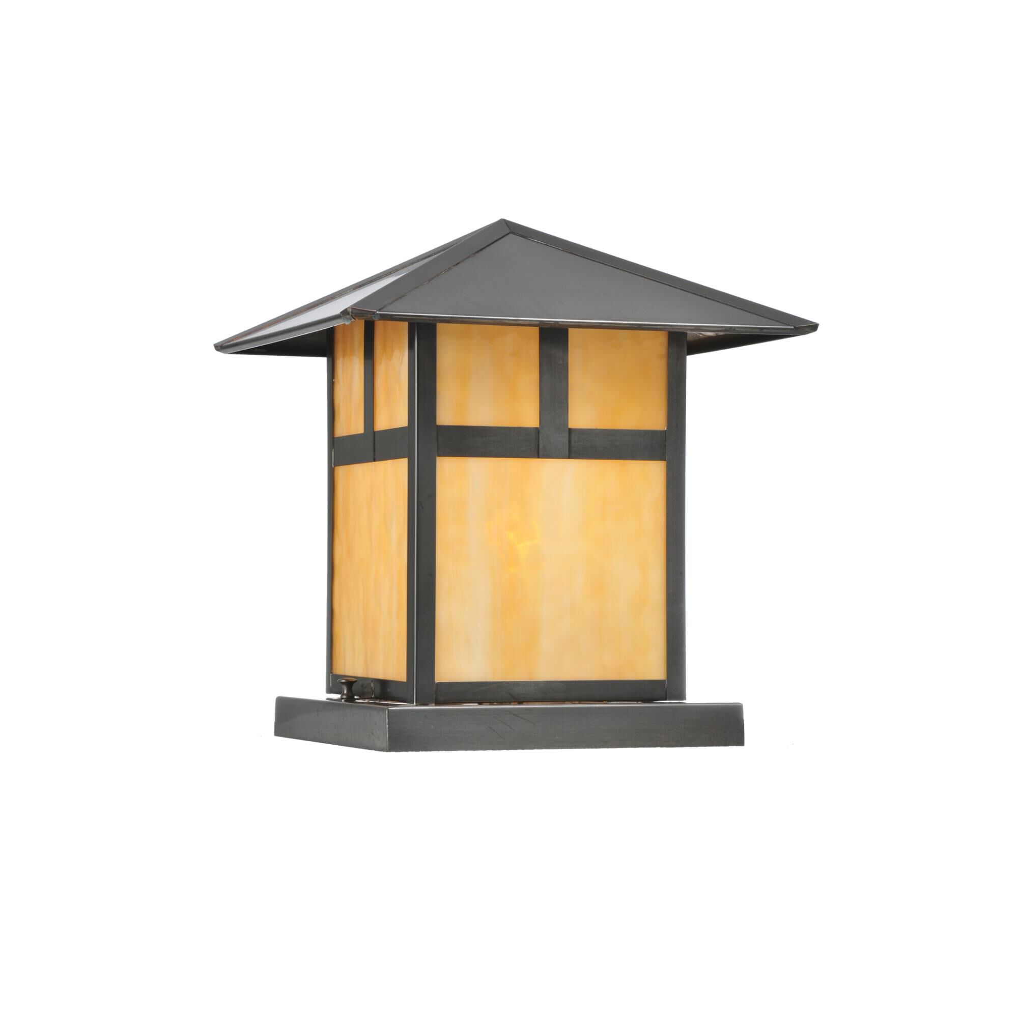 Seneca T Mission 13 Inch Tall 1 Light Outdoor Pier Lamp by Meyda Lighting