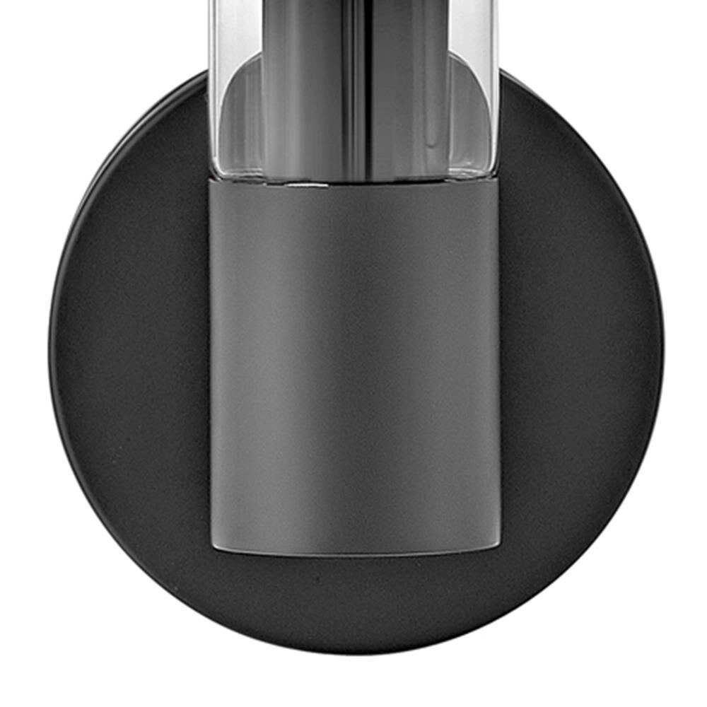 Shown in Black finish and Clear glass