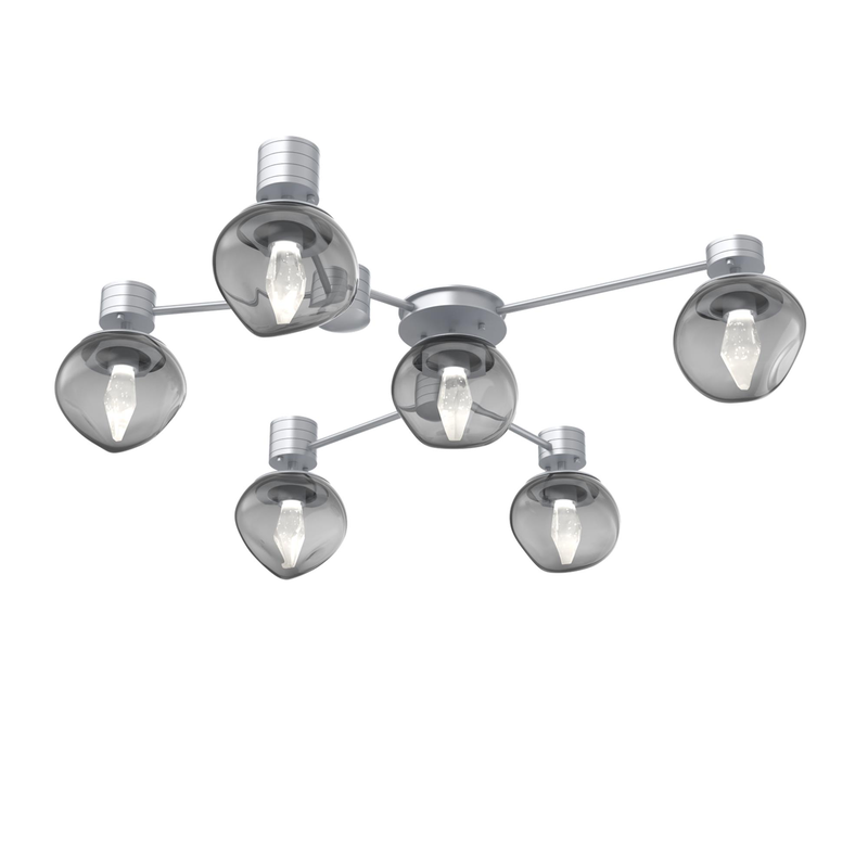 Levi Wilson Luna 37 Inch Semi Flush Mount by Hammerton Studio