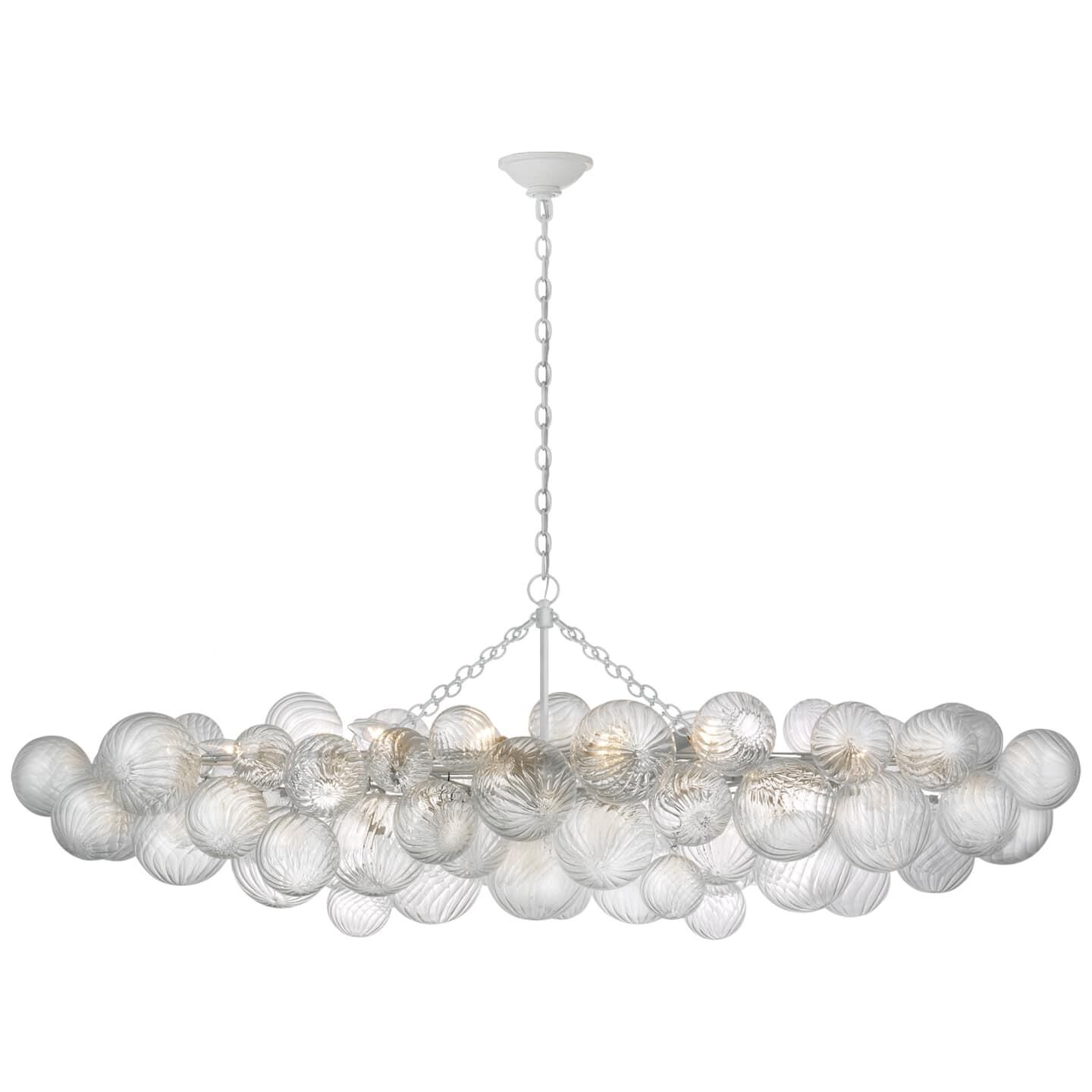Julie Neill Talia 63 Inch 12 Light LED Linear Suspension Light by Visual Comfort Signature Collection