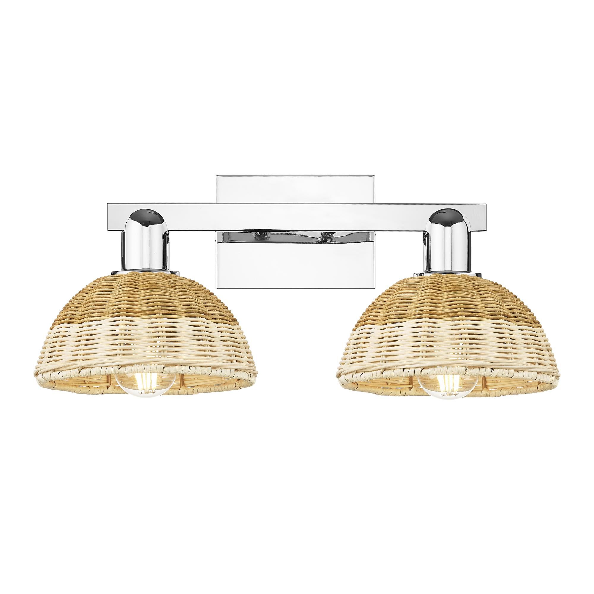 Shown in Polished Chrome finish and Natural shade