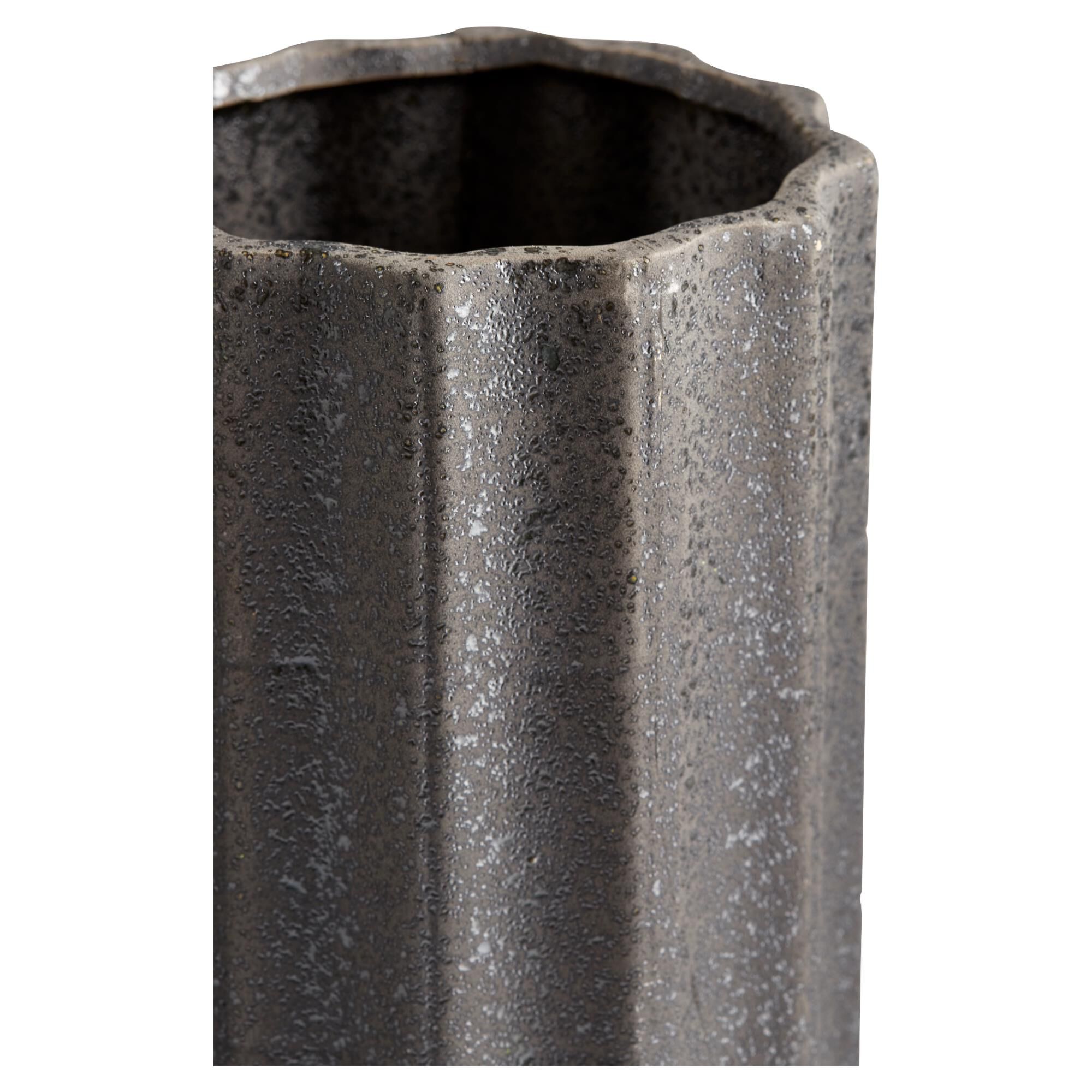 Brutalist Vase|Grey-Small Vase-Urn by Cyan Designs