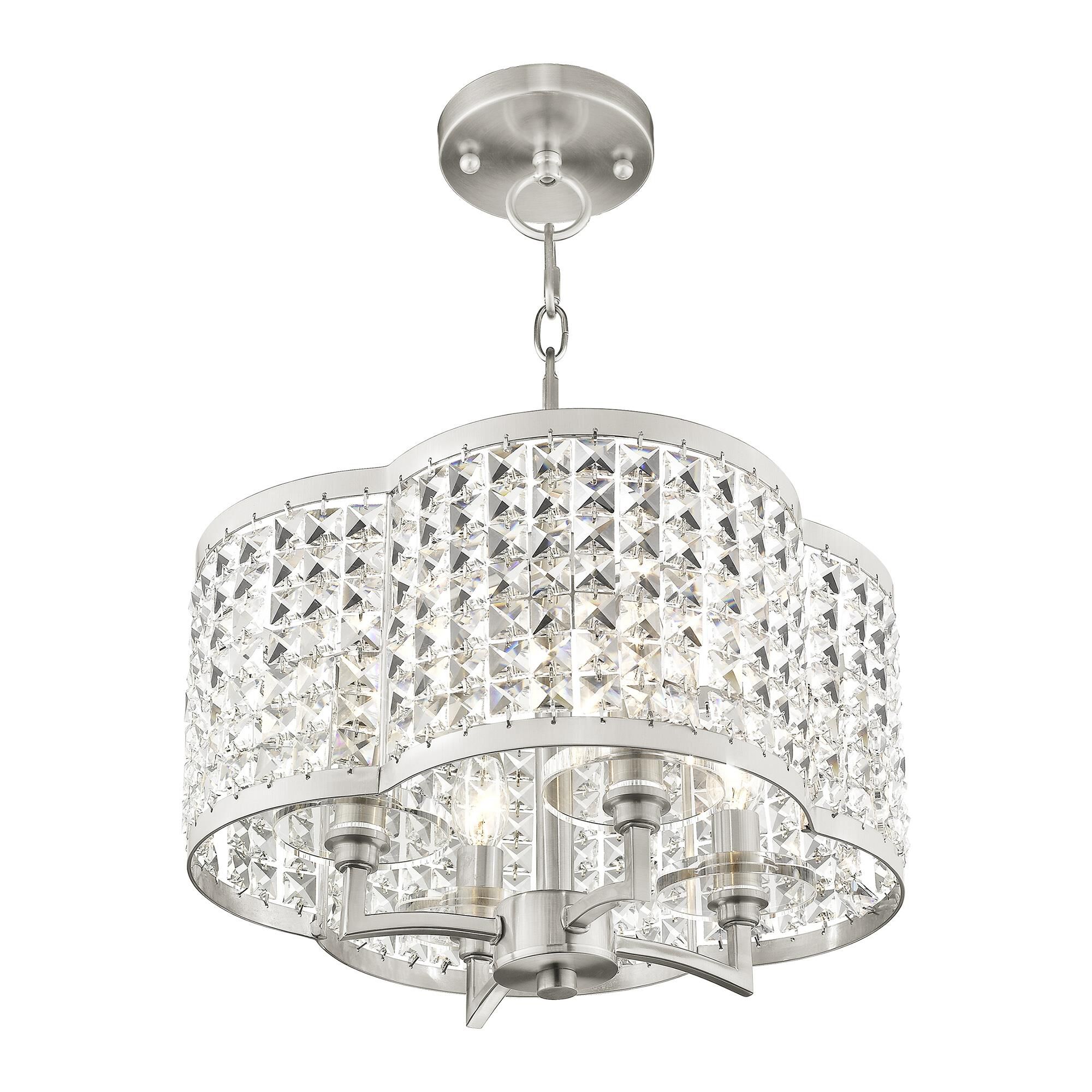 Grammercy 14 Inch 4 Light Mini Chandelier by Livex Lighting