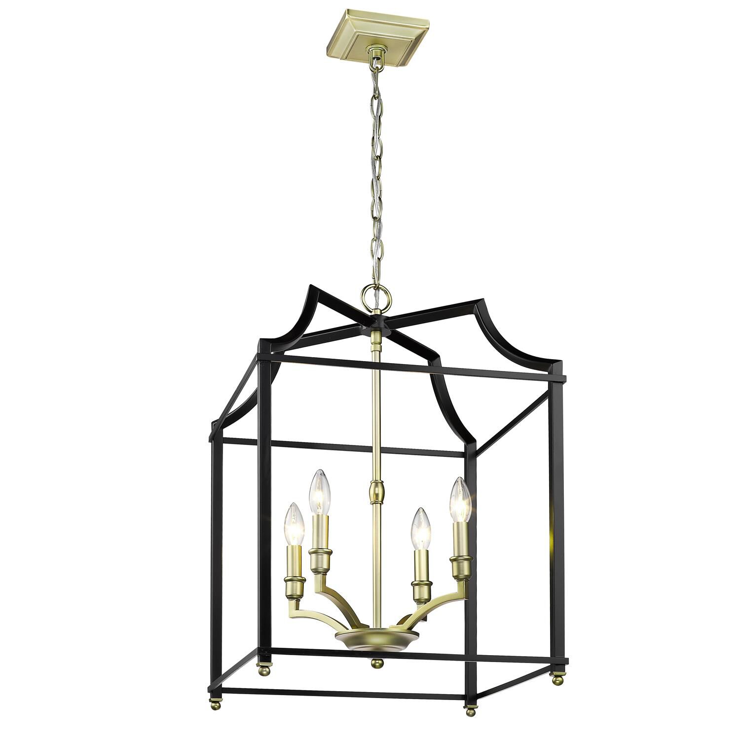 Leighton 16 Inch Cage Pendant by Golden Lighting - Clearance