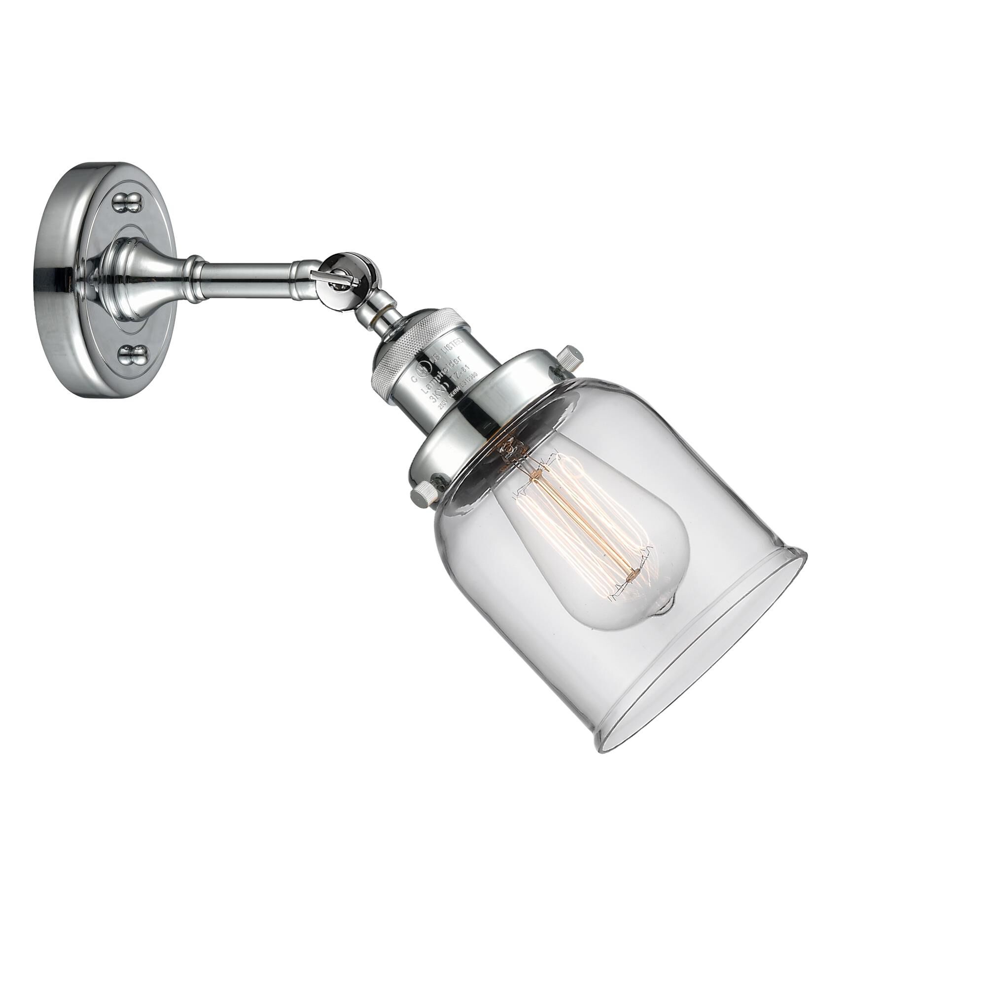 Shown in Polished Chrome finish and Clear glass and None accent