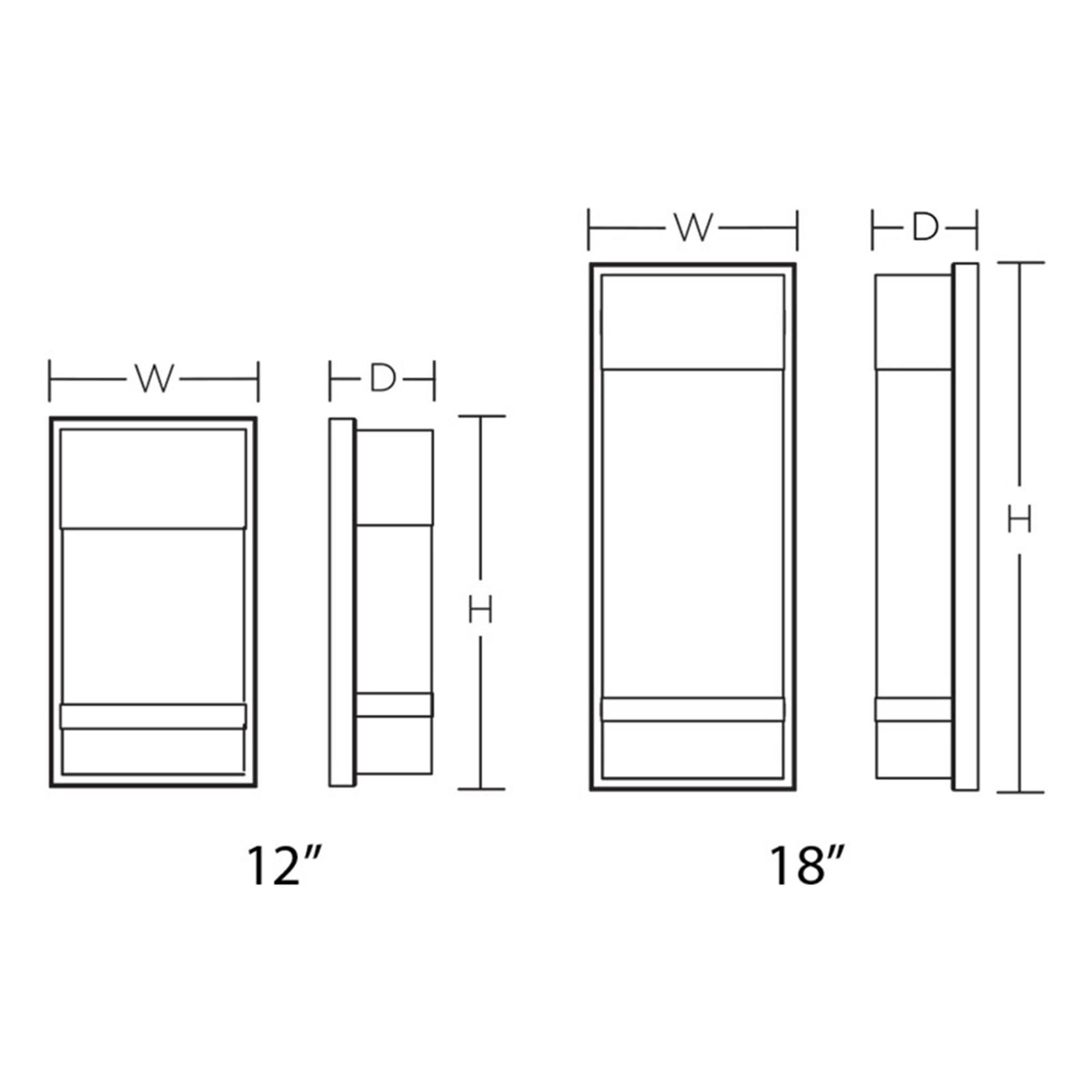 Shown in Textured Bronze finish and White Acrylic glass and 120-277 Volt Dimmer accent