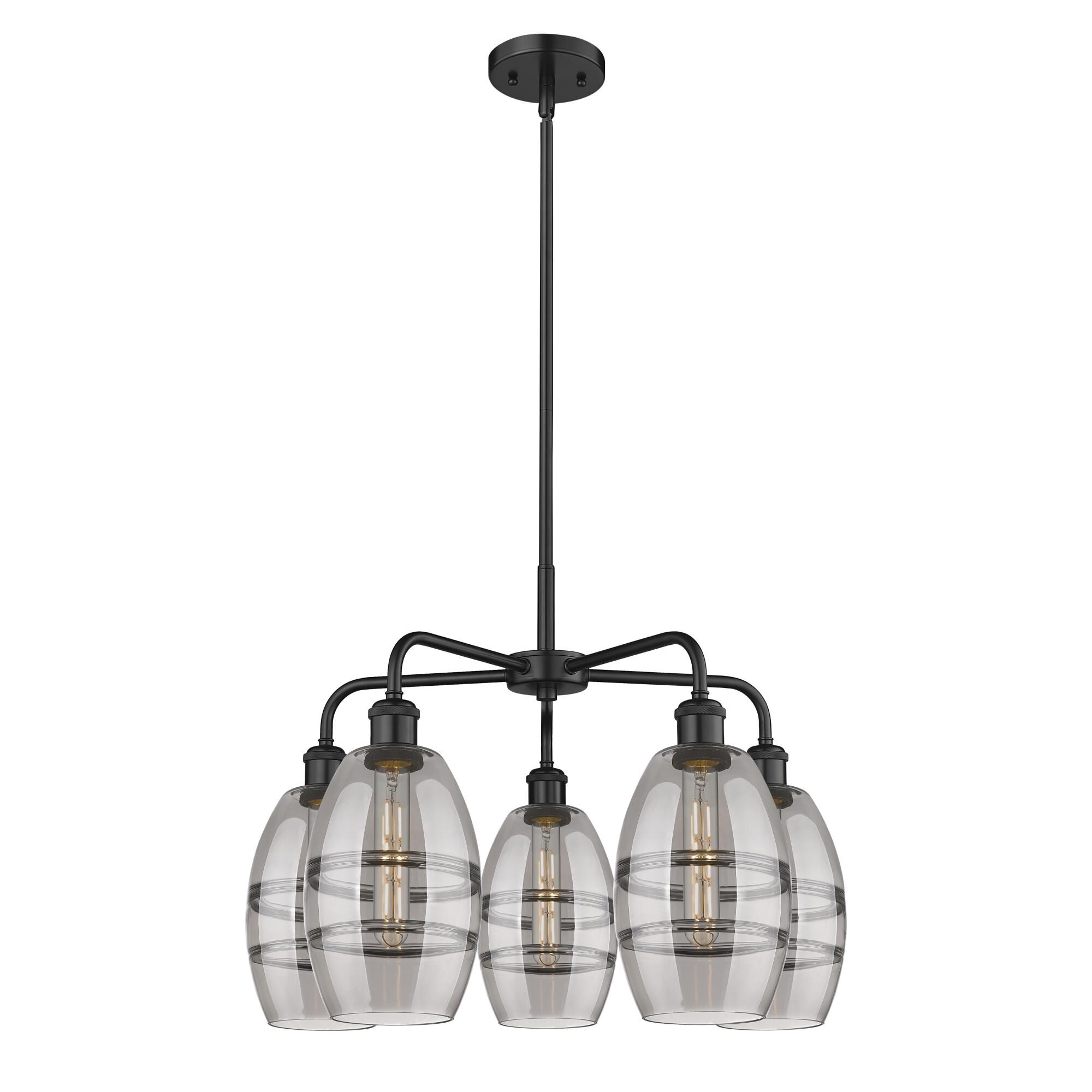 Shown in Matte Black finish and Light Smoke glass