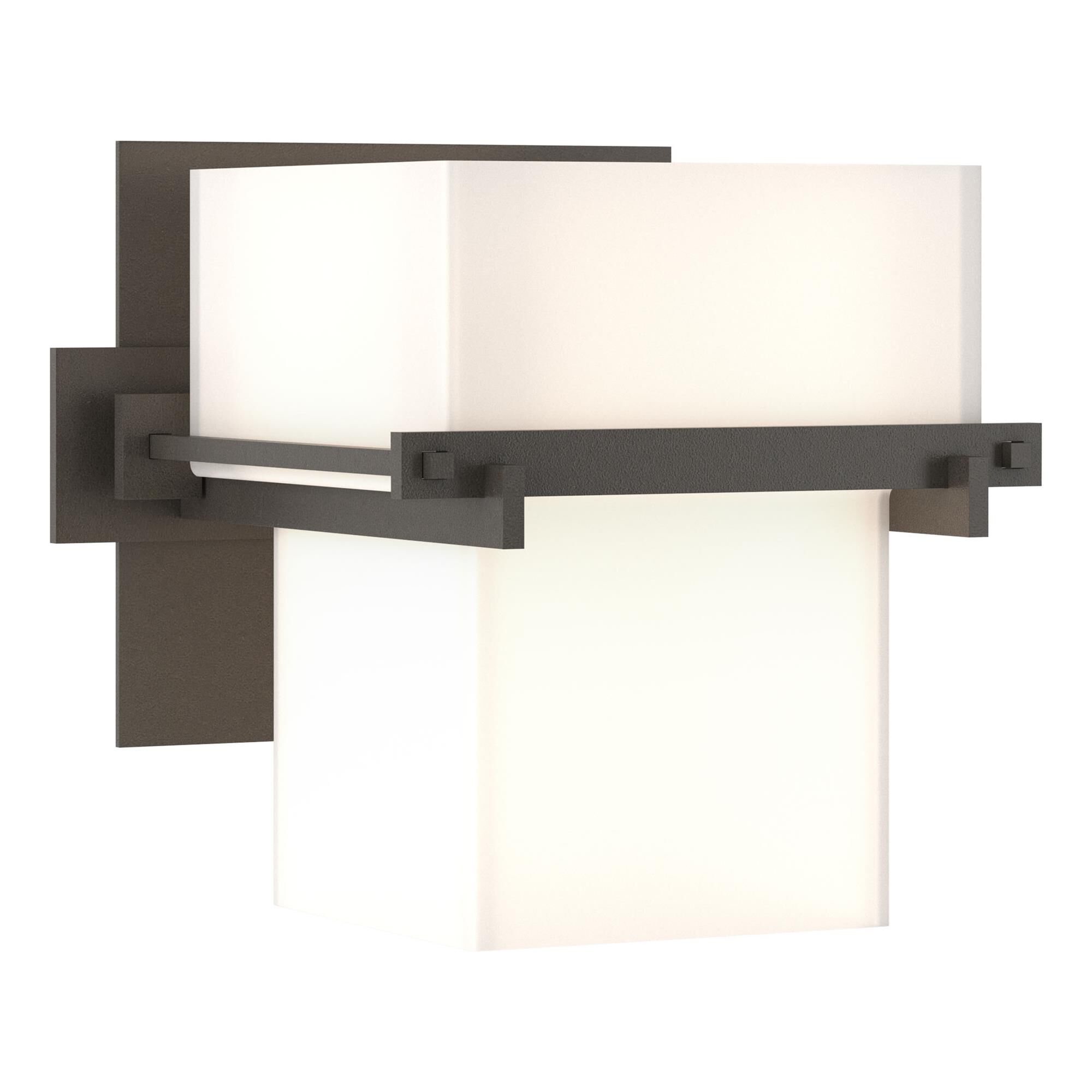 Shown in Dark Smoke finish and Opal glass