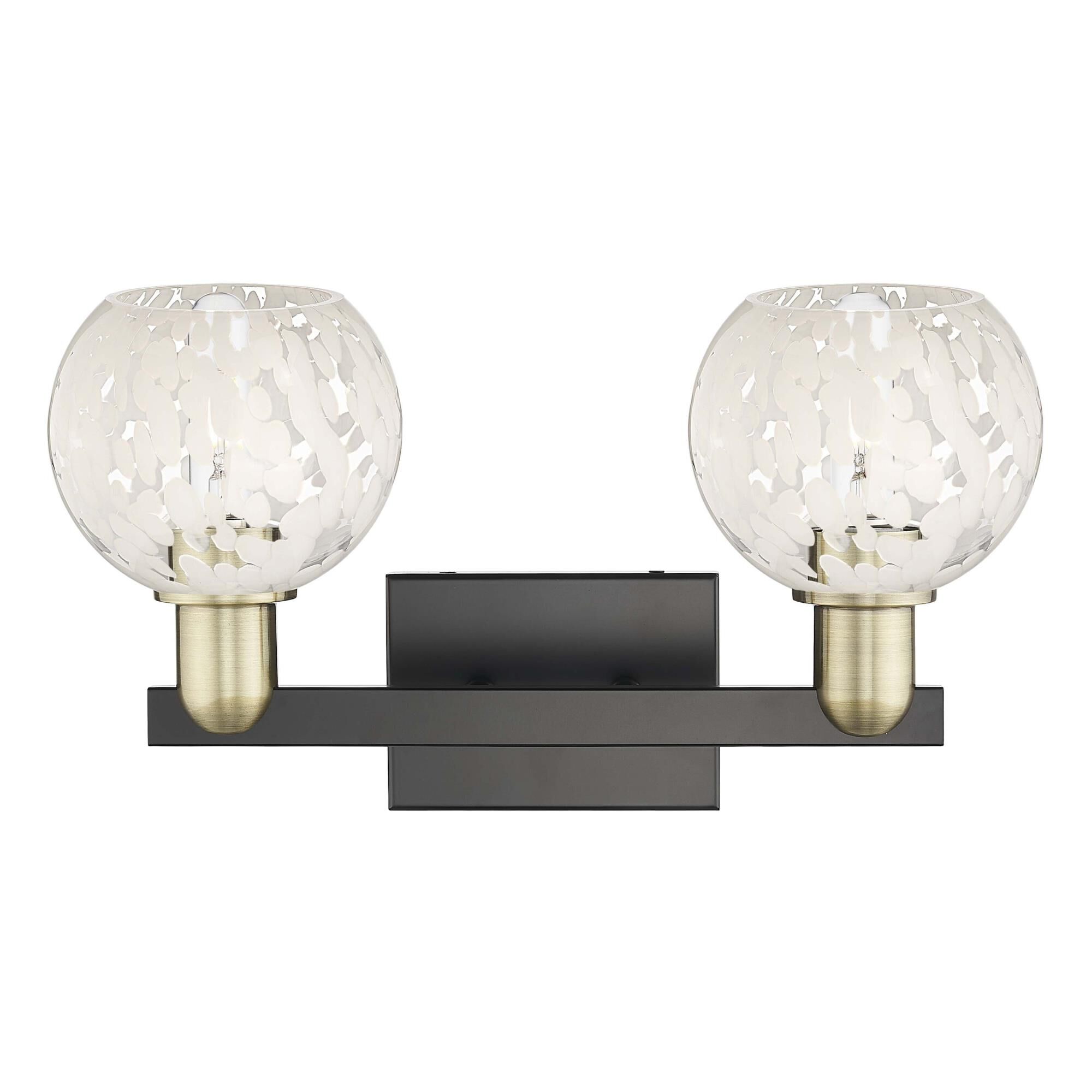 Bruno Marashlian White Mouchette 17 Inch Bath Vanity Light by Innovations Lighting