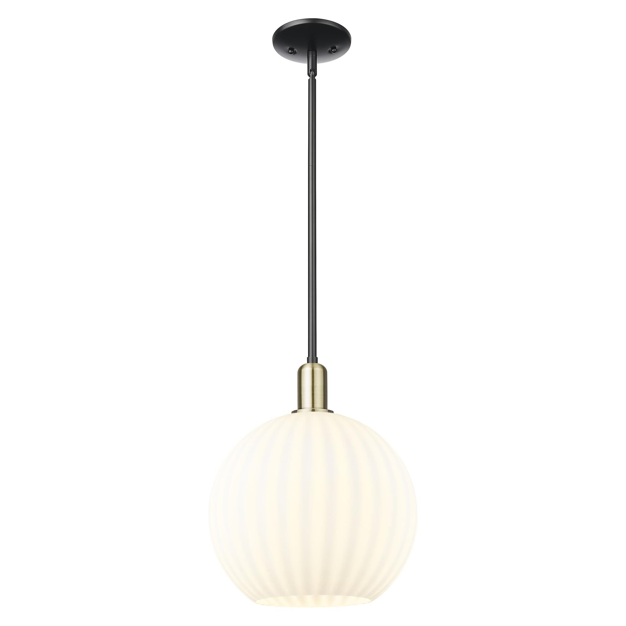 Bruno Marashlian White Venetian 12 Inch Mini Pendant by Innovations Lighting