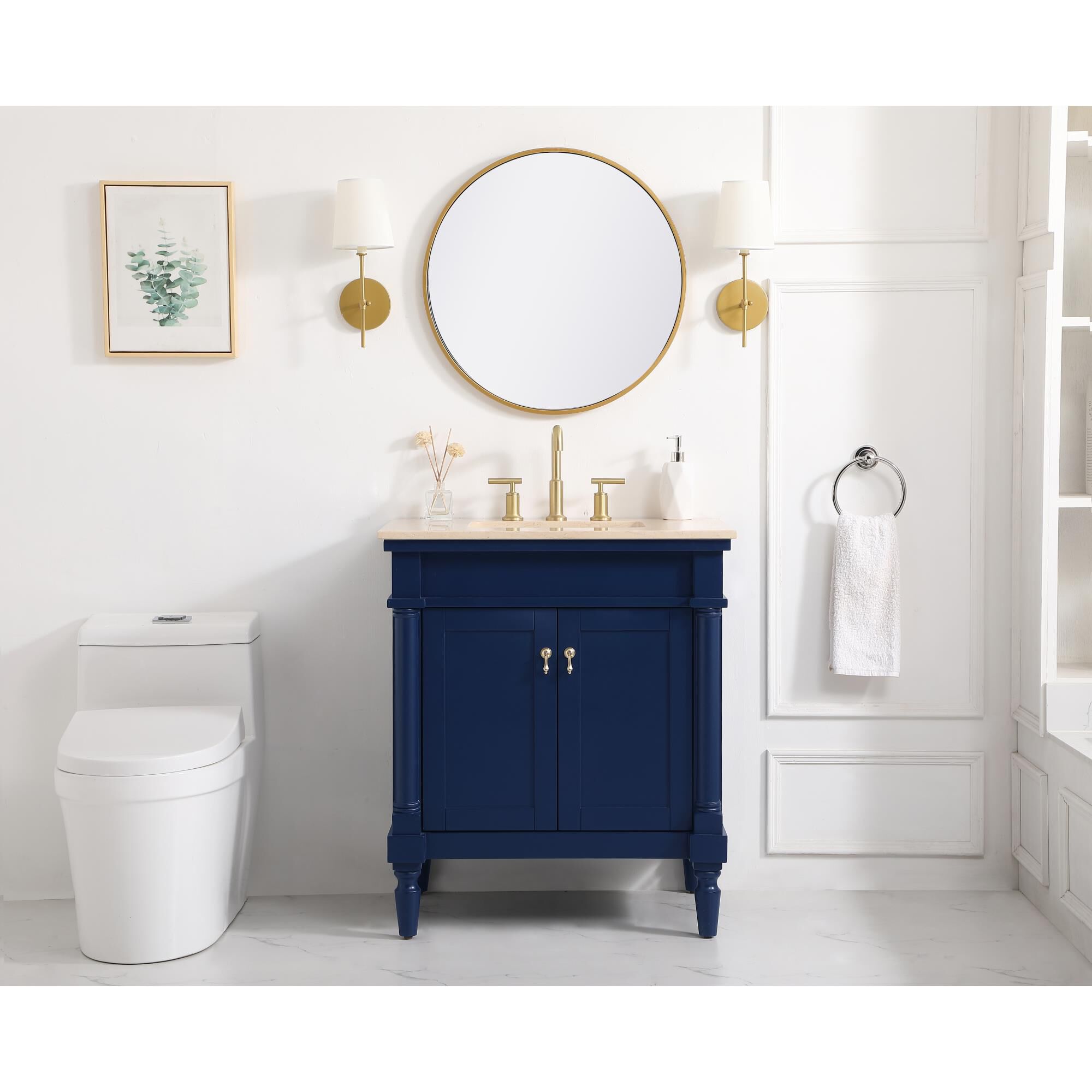 Shown in Blue finish