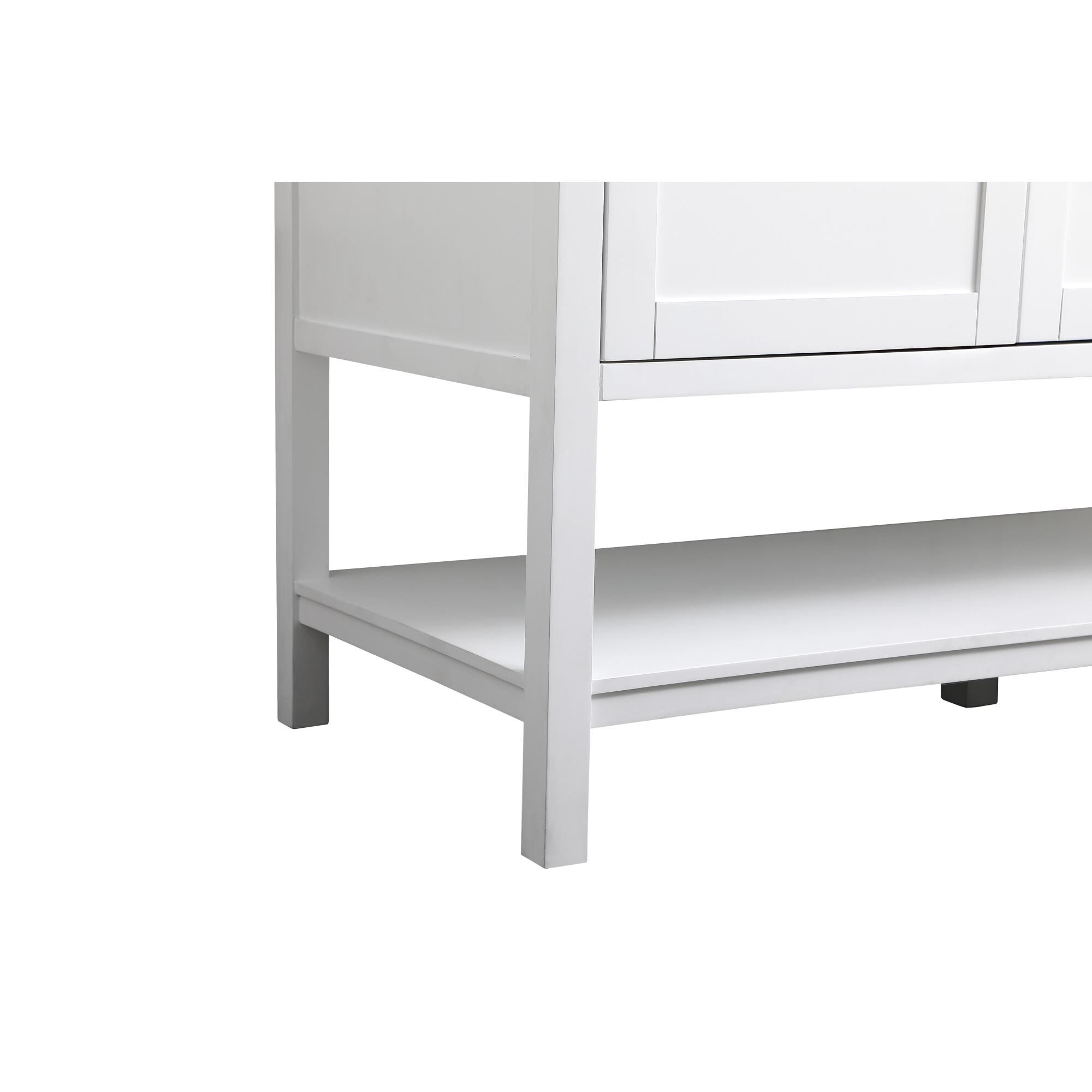 Shown in White finish